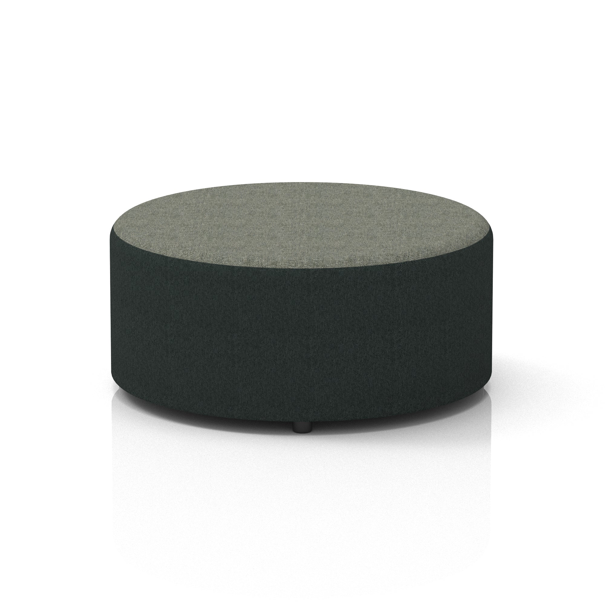 Harlestone Round Stool – Small or Large, Fully Assembled, Various Two-Tone Colour Combos, Plywood Frame with Foam & Fabric, 10 Year Frame Warranty – Office or Home Seating