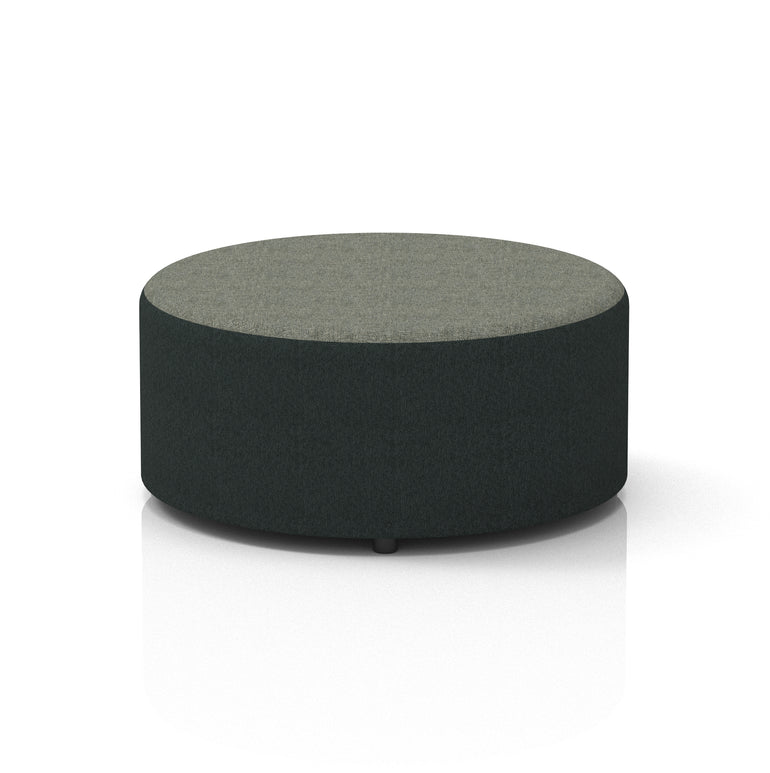 Harlestone Round Stool – Small or Large, Fully Assembled, Various Two-Tone Colour Combos, Plywood Frame with Foam & Fabric, 10 Year Frame Warranty – Office or Home Seating