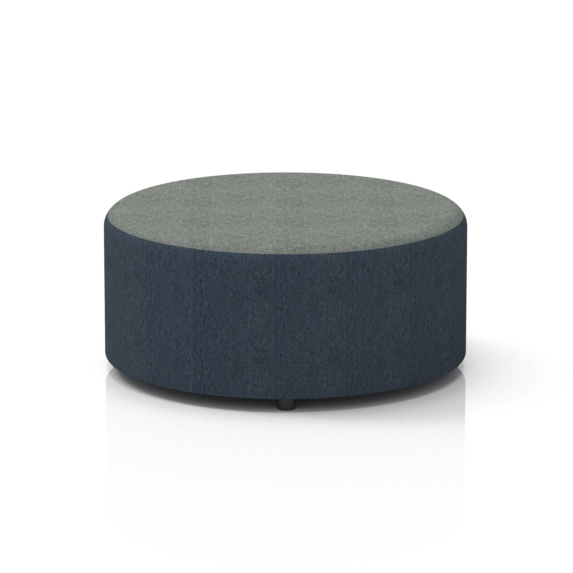 Harlestone Round Stool – Small or Large, Fully Assembled, Various Two-Tone Colour Combos, Plywood Frame with Foam & Fabric, 10 Year Frame Warranty – Office or Home Seating