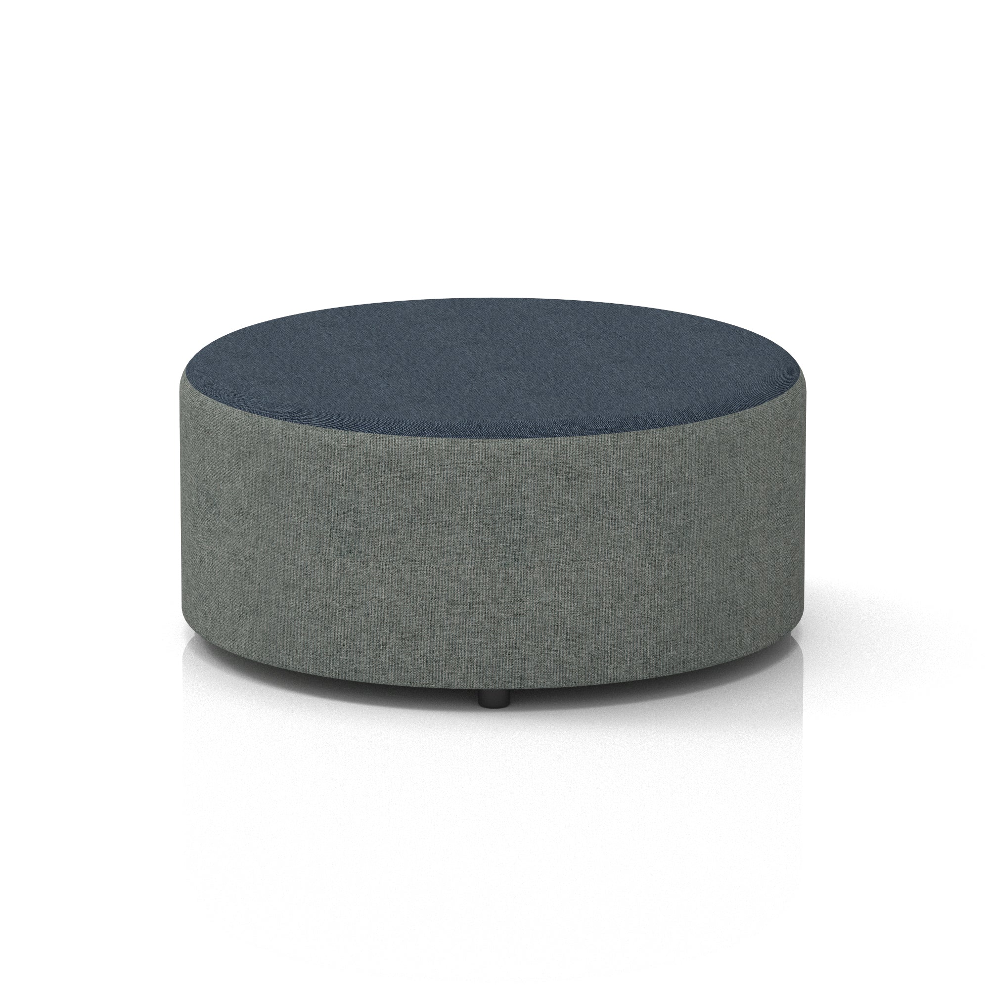 Harlestone Round Stool – Small or Large, Fully Assembled, Various Two-Tone Colour Combos, Plywood Frame with Foam & Fabric, 10 Year Frame Warranty – Office or Home Seating