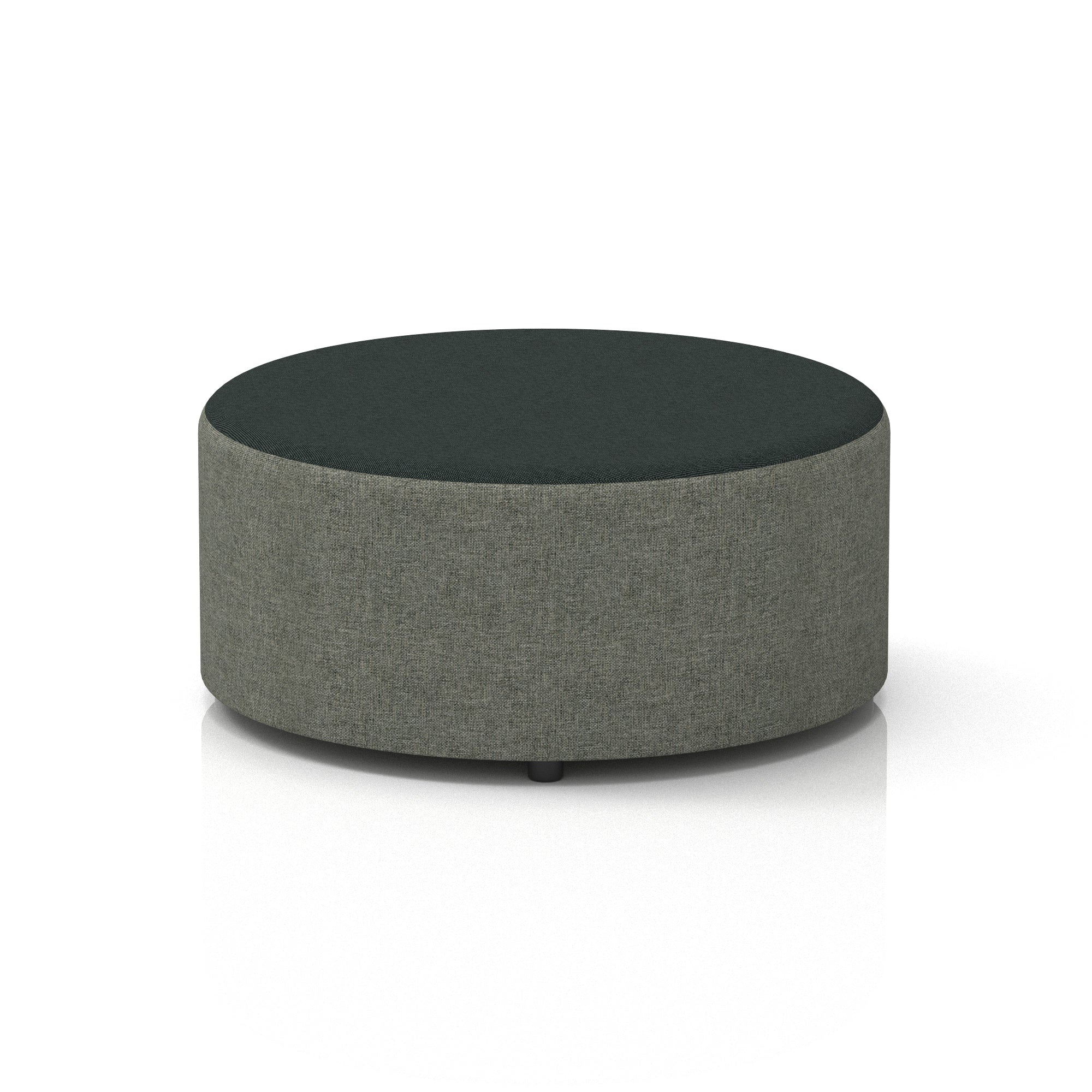 Harlestone Round Stool – Small or Large, Fully Assembled, Various Two-Tone Colour Combos, Plywood Frame with Foam & Fabric, 10 Year Frame Warranty – Office or Home Seating