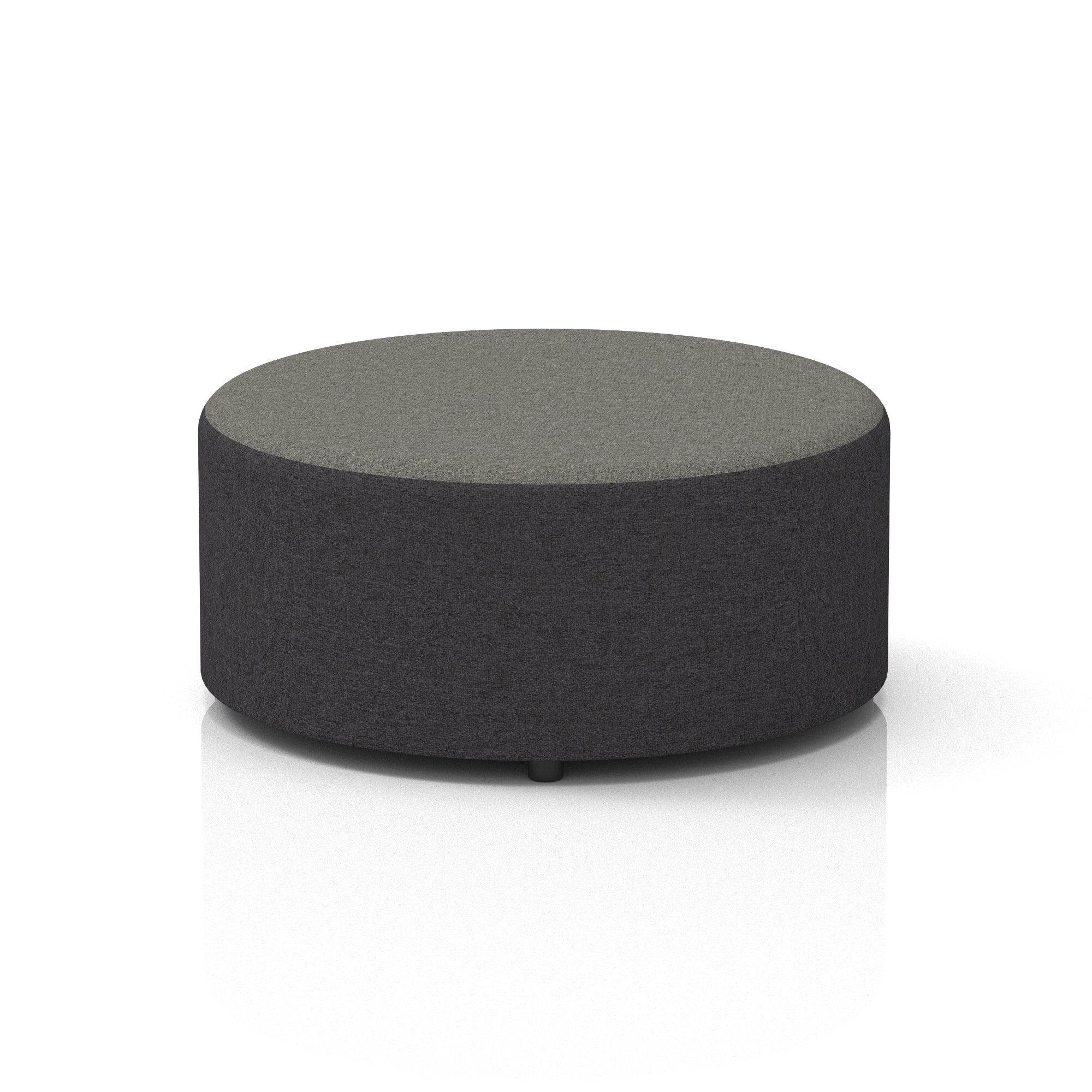 Harlestone Round Stool – Small or Large, Fully Assembled, Various Two-Tone Colour Combos, Plywood Frame with Foam & Fabric, 10 Year Frame Warranty – Office or Home Seating
