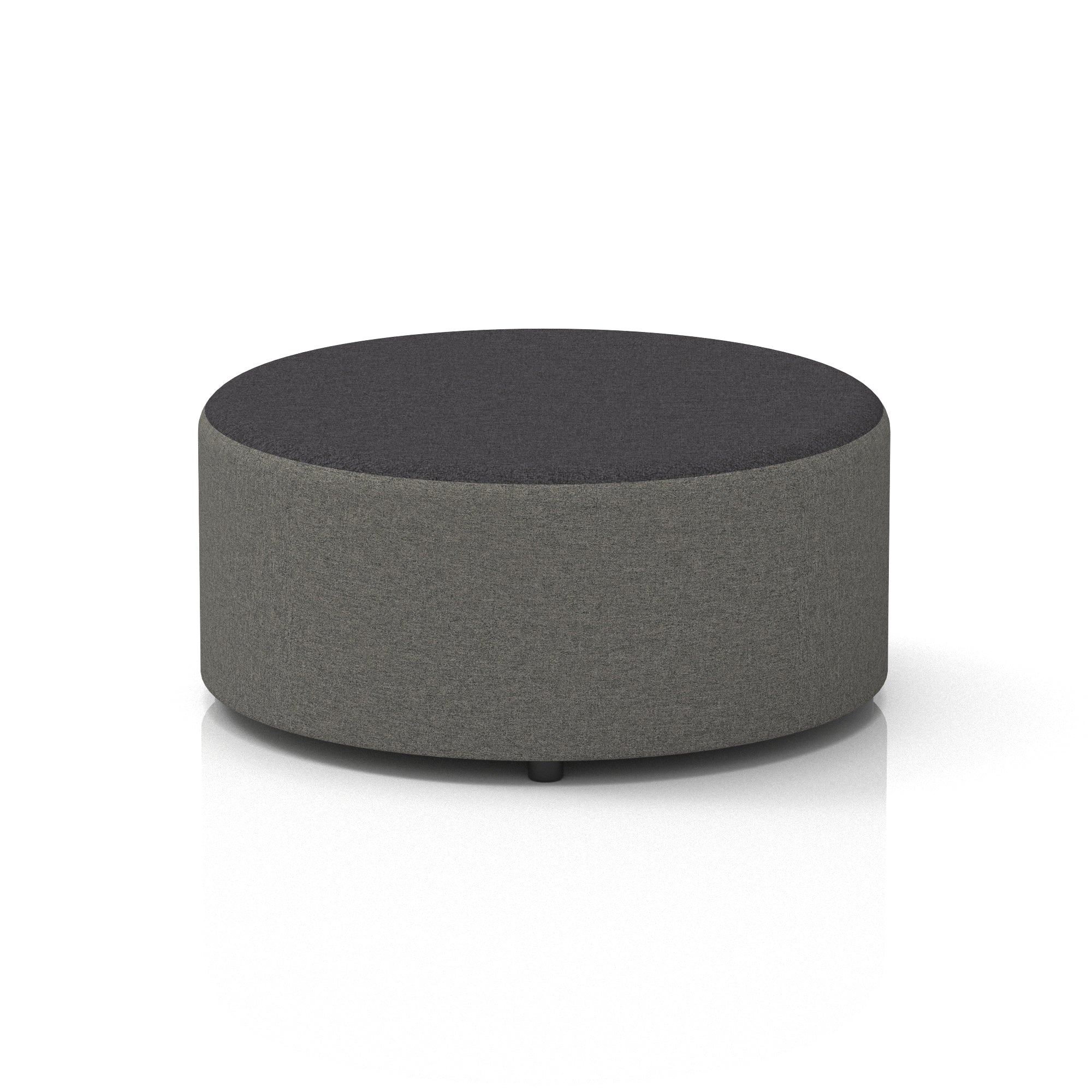 Harlestone Round Stool – Small or Large, Fully Assembled, Various Two-Tone Colour Combos, Plywood Frame with Foam & Fabric, 10 Year Frame Warranty – Office or Home Seating