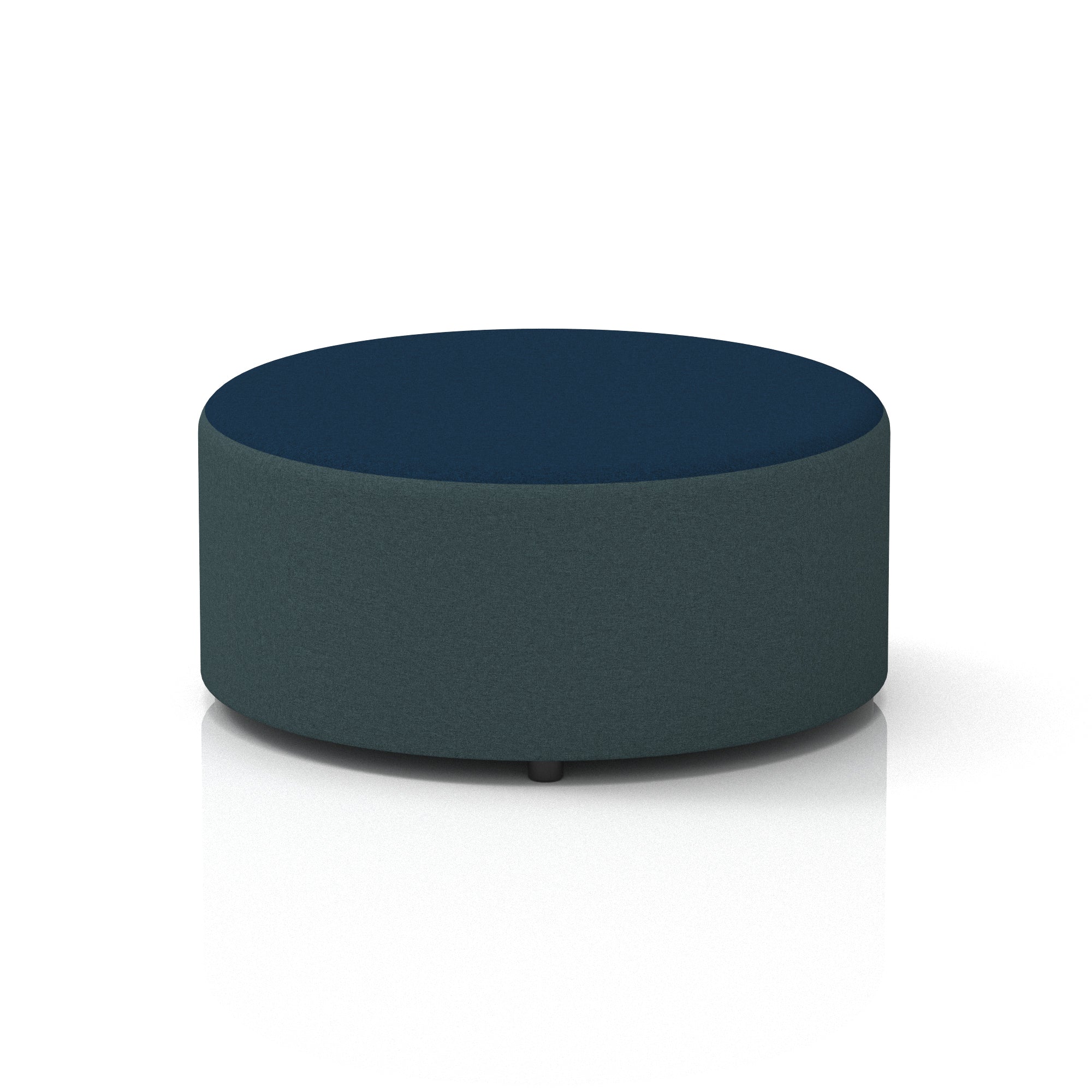 Harlestone Round Stool – Small or Large, Fully Assembled, Various Two-Tone Colour Combos, Plywood Frame with Foam & Fabric, 10 Year Frame Warranty – Office or Home Seating