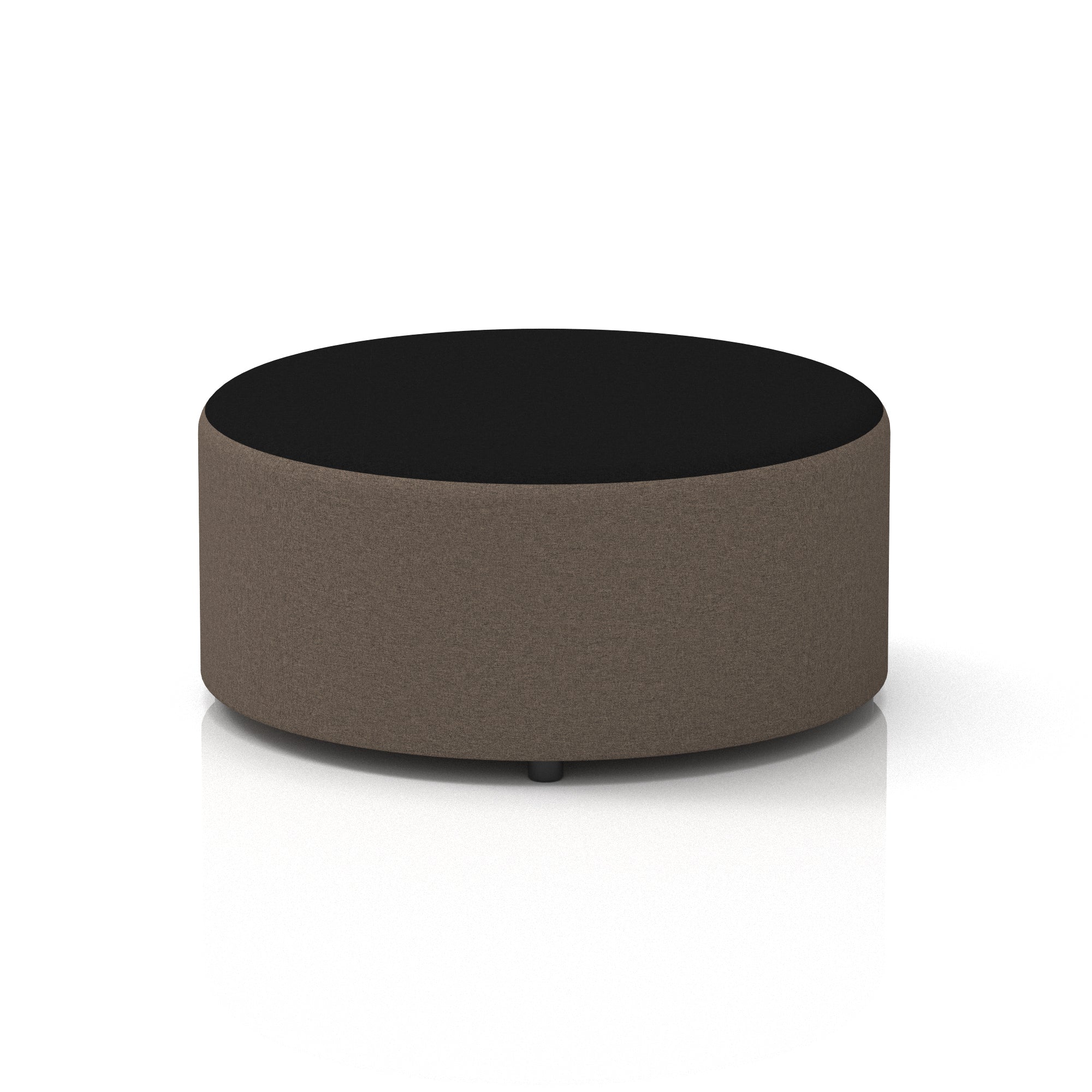 Harlestone Round Stool – Small or Large, Fully Assembled, Various Two-Tone Colour Combos, Plywood Frame with Foam & Fabric, 10 Year Frame Warranty – Office or Home Seating
