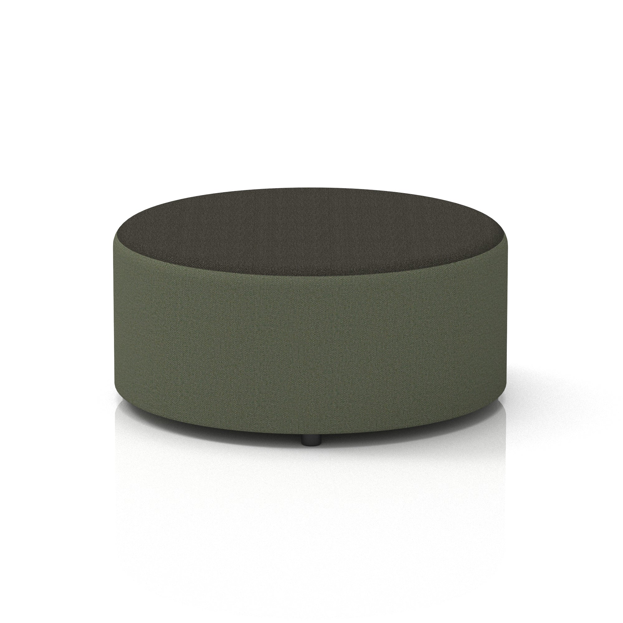 Harlestone Round Stool – Small or Large, Fully Assembled, Various Two-Tone Colour Combos, Plywood Frame with Foam & Fabric, 10 Year Frame Warranty – Office or Home Seating