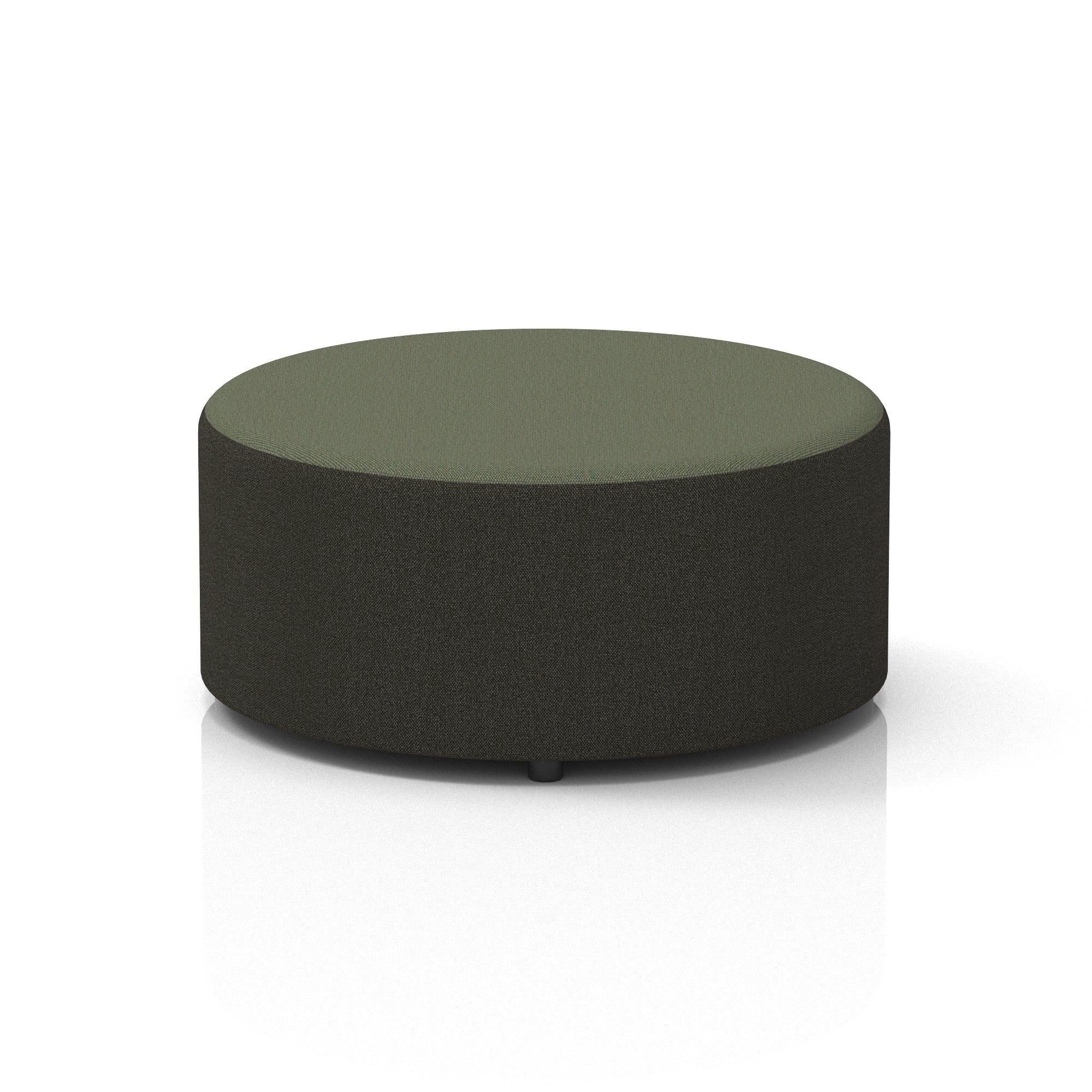 Harlestone Round Stool – Small or Large, Fully Assembled, Various Two-Tone Colour Combos, Plywood Frame with Foam & Fabric, 10 Year Frame Warranty – Office or Home Seating