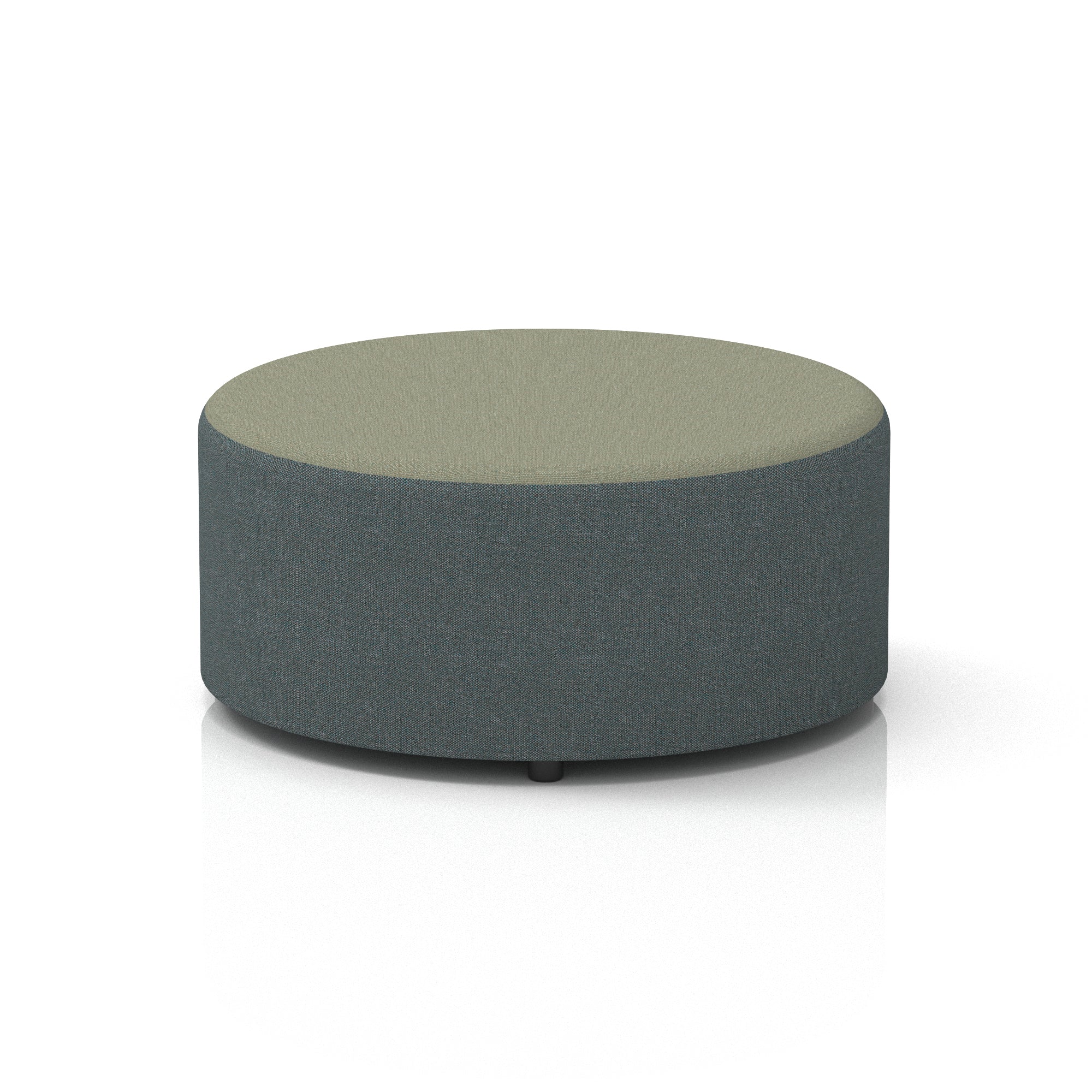 Harlestone Round Stool – Small or Large, Fully Assembled, Various Two-Tone Colour Combos, Plywood Frame with Foam & Fabric, 10 Year Frame Warranty – Office or Home Seating