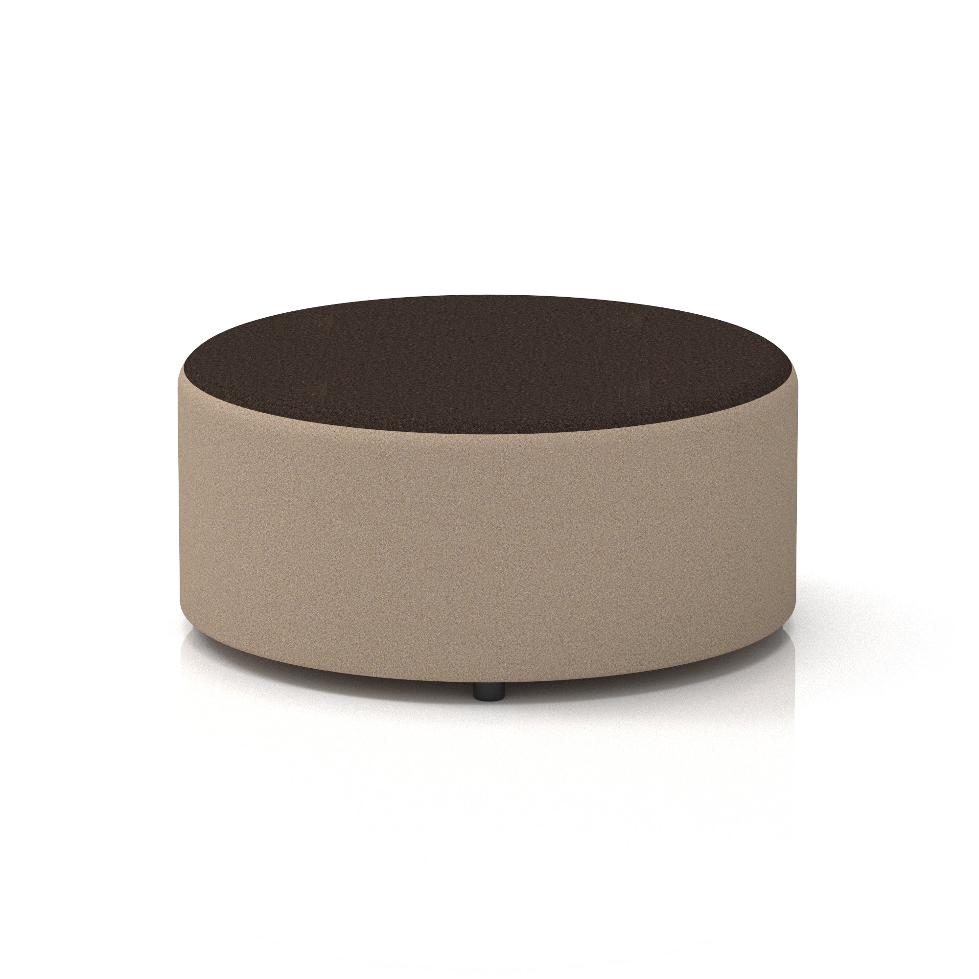 Harlestone Round Stool – Small or Large, Fully Assembled, Various Two-Tone Colour Combos, Plywood Frame with Foam & Fabric, 10 Year Frame Warranty – Office or Home Seating
