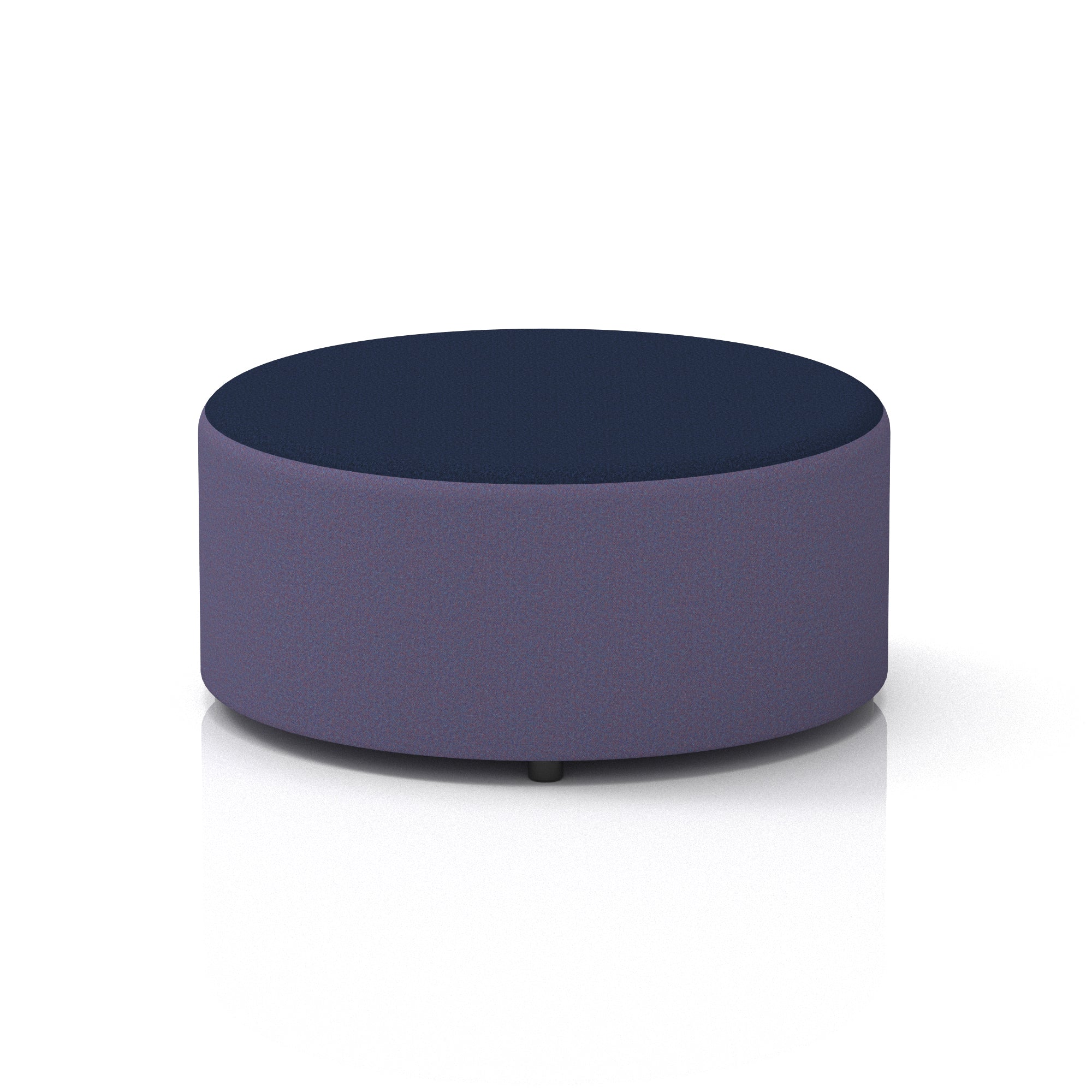 Harlestone Round Stool – Small or Large, Fully Assembled, Various Two-Tone Colour Combos, Plywood Frame with Foam & Fabric, 10 Year Frame Warranty – Office or Home Seating
