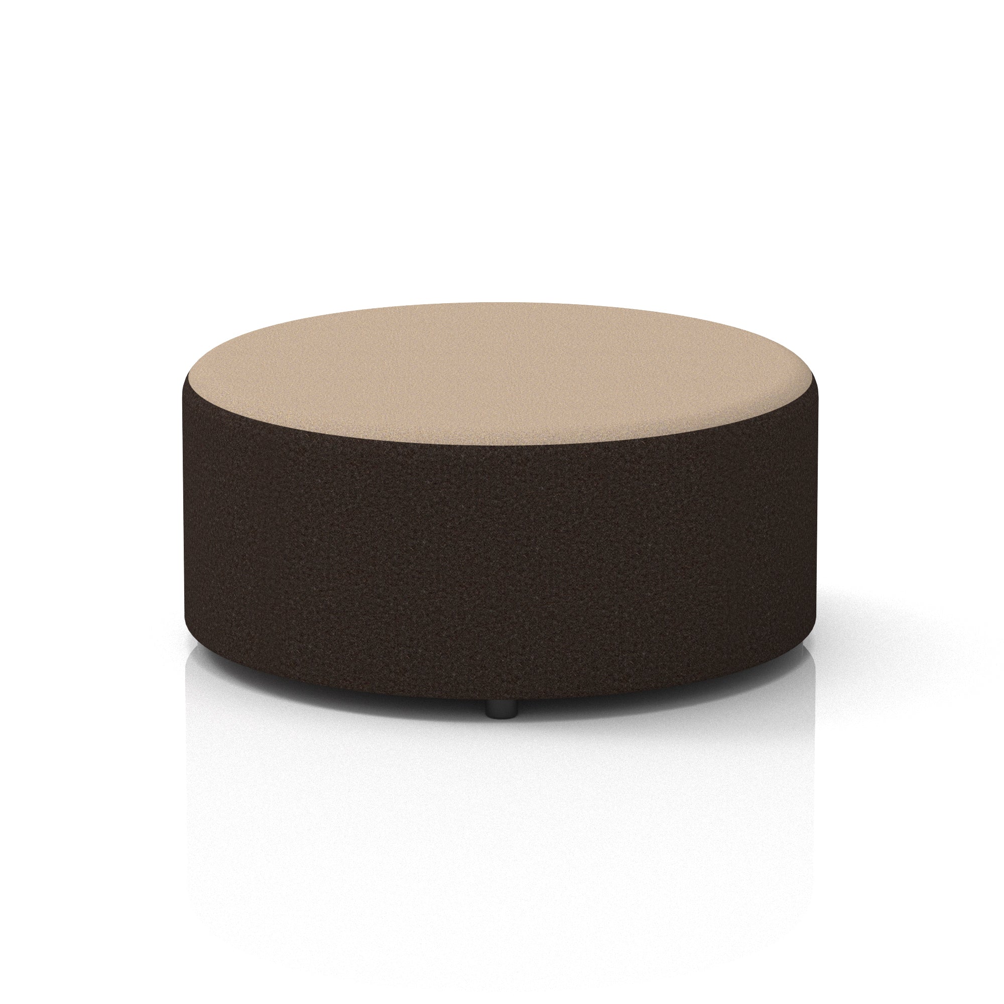Harlestone Round Stool – Small or Large, Fully Assembled, Various Two-Tone Colour Combos, Plywood Frame with Foam & Fabric, 10 Year Frame Warranty – Office or Home Seating