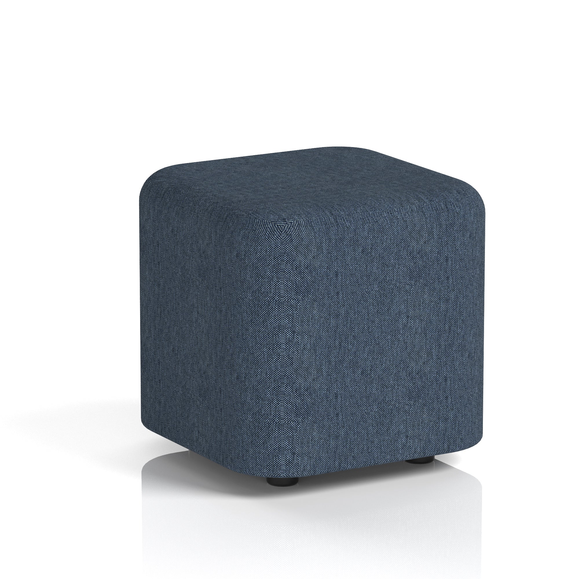 Harlestone Square Stool, Small or Large – Multiple Single-Tone Colours, Plywood & Fabric, Ready Assembled, 10-Year Frame Warranty – Office & Home Seating