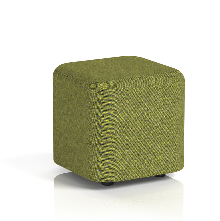 Harlestone Square Stool, Small or Large – Multiple Single-Tone Colours, Plywood & Fabric, Ready Assembled, 10-Year Frame Warranty – Office & Home Seating
