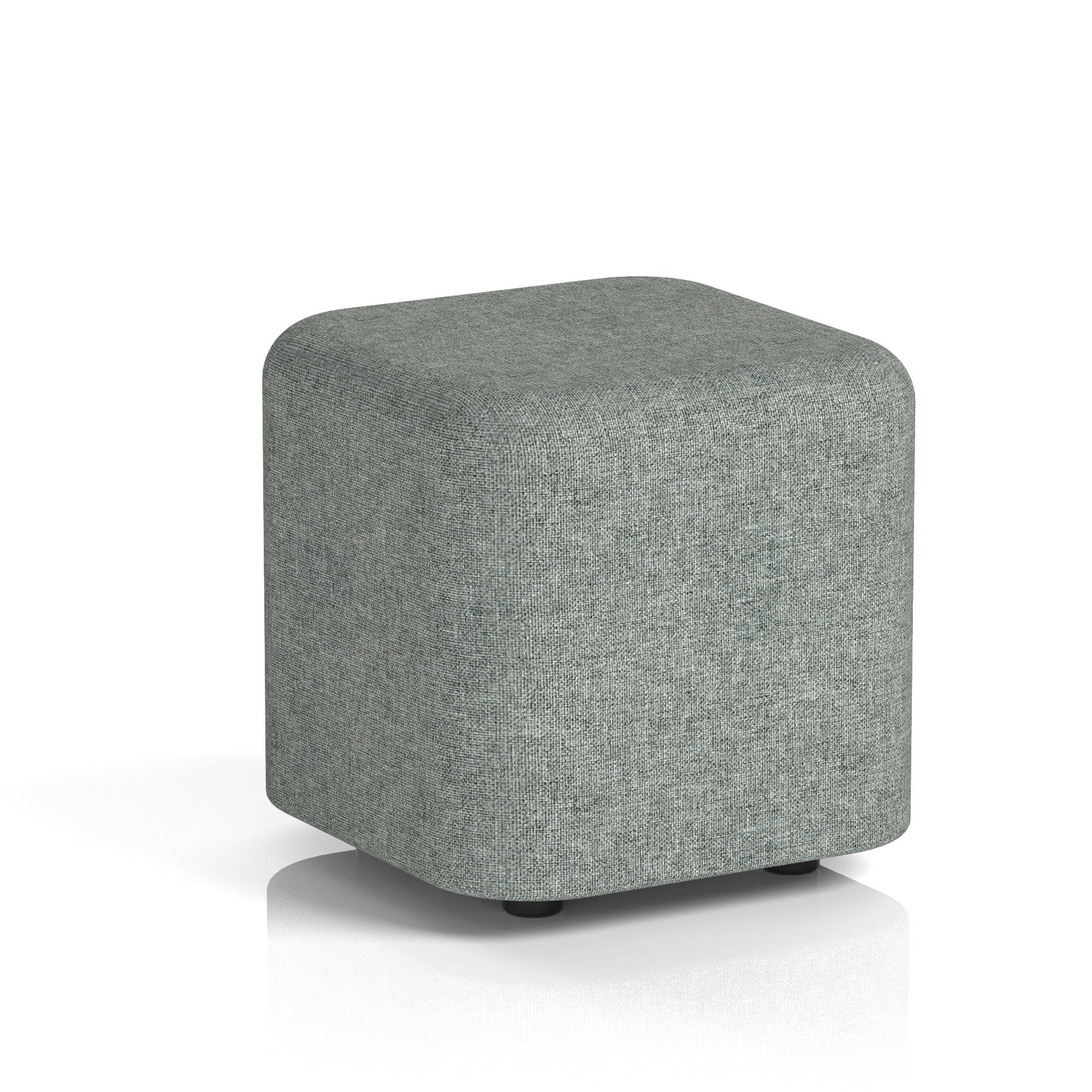 Harlestone Square Stool, Small or Large – Multiple Single-Tone Colours, Plywood & Fabric, Ready Assembled, 10-Year Frame Warranty – Office & Home Seating