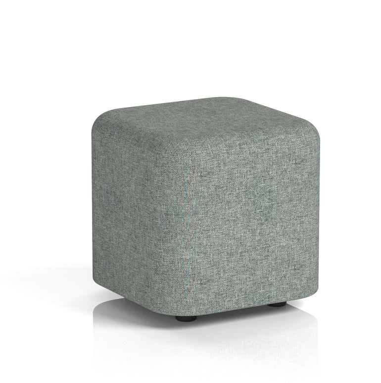 Harlestone Square Stool, Small or Large – Multiple Single-Tone Colours, Plywood & Fabric, Ready Assembled, 10-Year Frame Warranty – Office & Home Seating