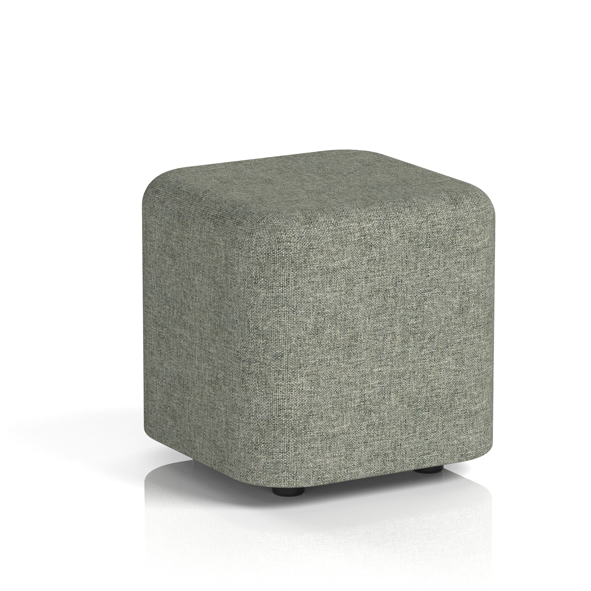 Harlestone Square Stool, Small or Large – Multiple Single-Tone Colours, Plywood & Fabric, Ready Assembled, 10-Year Frame Warranty – Office & Home Seating