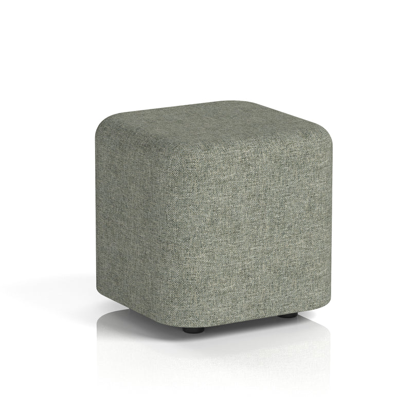 Harlestone Square Stool, Small or Large – Multiple Single-Tone Colours, Plywood & Fabric, Ready Assembled, 10-Year Frame Warranty – Office & Home Seating