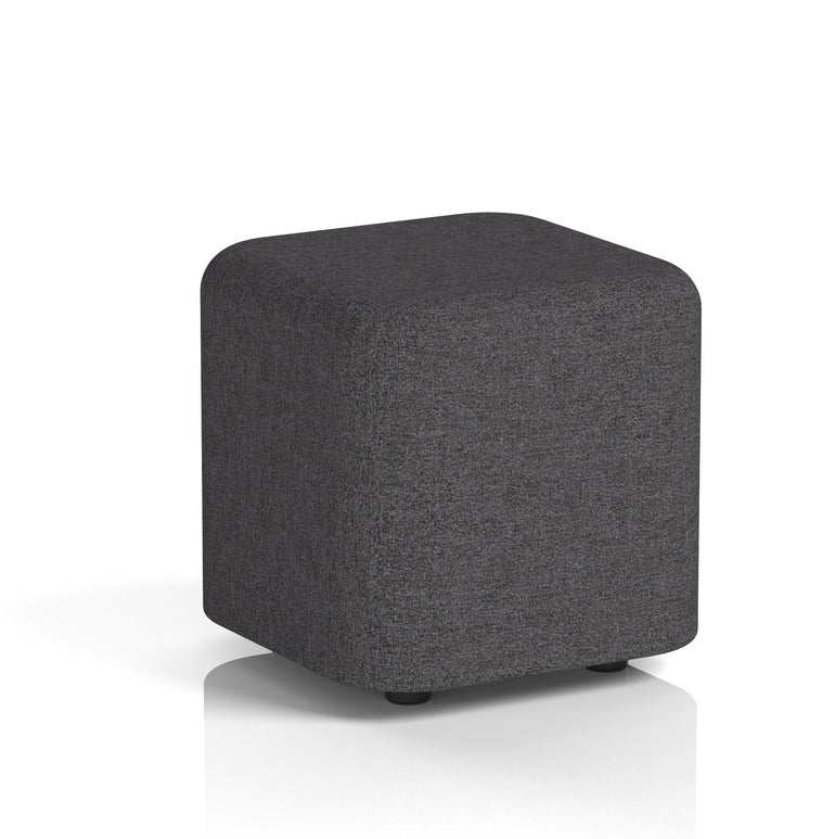 Harlestone Square Stool, Small or Large – Multiple Single-Tone Colours, Plywood & Fabric, Ready Assembled, 10-Year Frame Warranty – Office & Home Seating