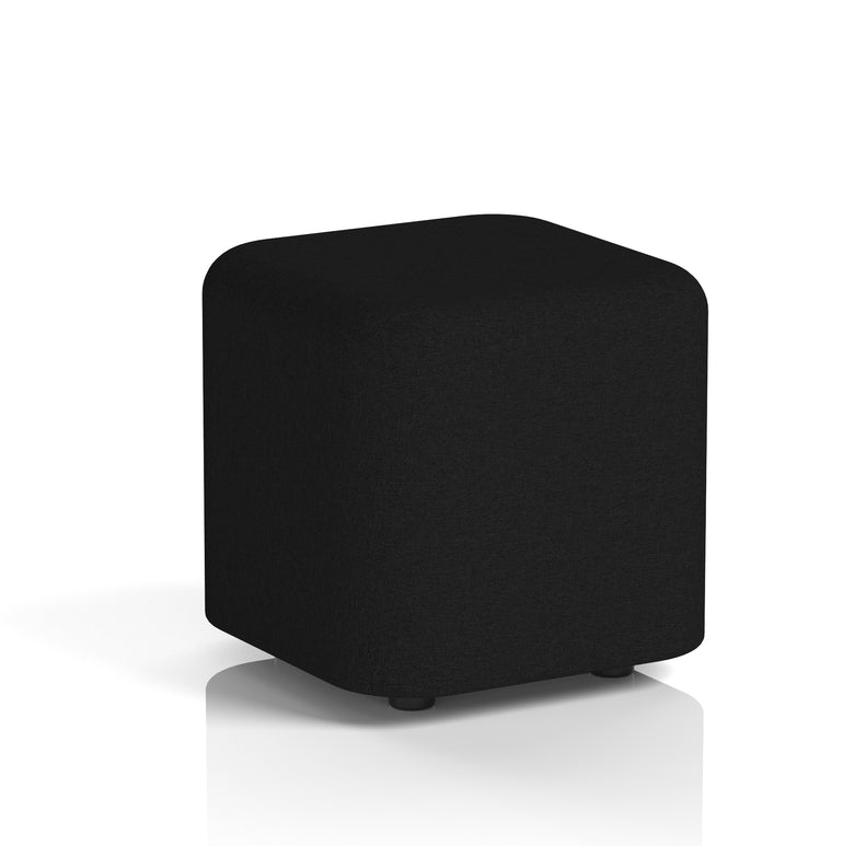 Harlestone Square Stool, Small or Large – Multiple Single-Tone Colours, Plywood & Fabric, Ready Assembled, 10-Year Frame Warranty – Office & Home Seating