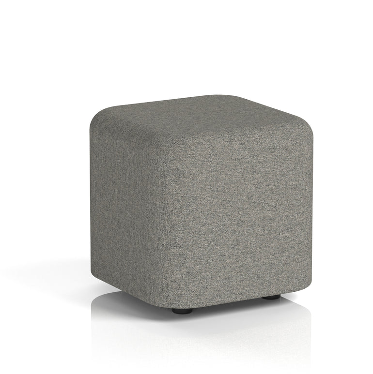 Harlestone Square Stool, Small or Large – Multiple Single-Tone Colours, Plywood & Fabric, Ready Assembled, 10-Year Frame Warranty – Office & Home Seating