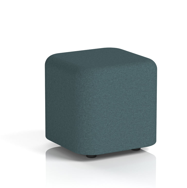 Harlestone Square Stool, Small or Large – Multiple Single-Tone Colours, Plywood & Fabric, Ready Assembled, 10-Year Frame Warranty – Office & Home Seating