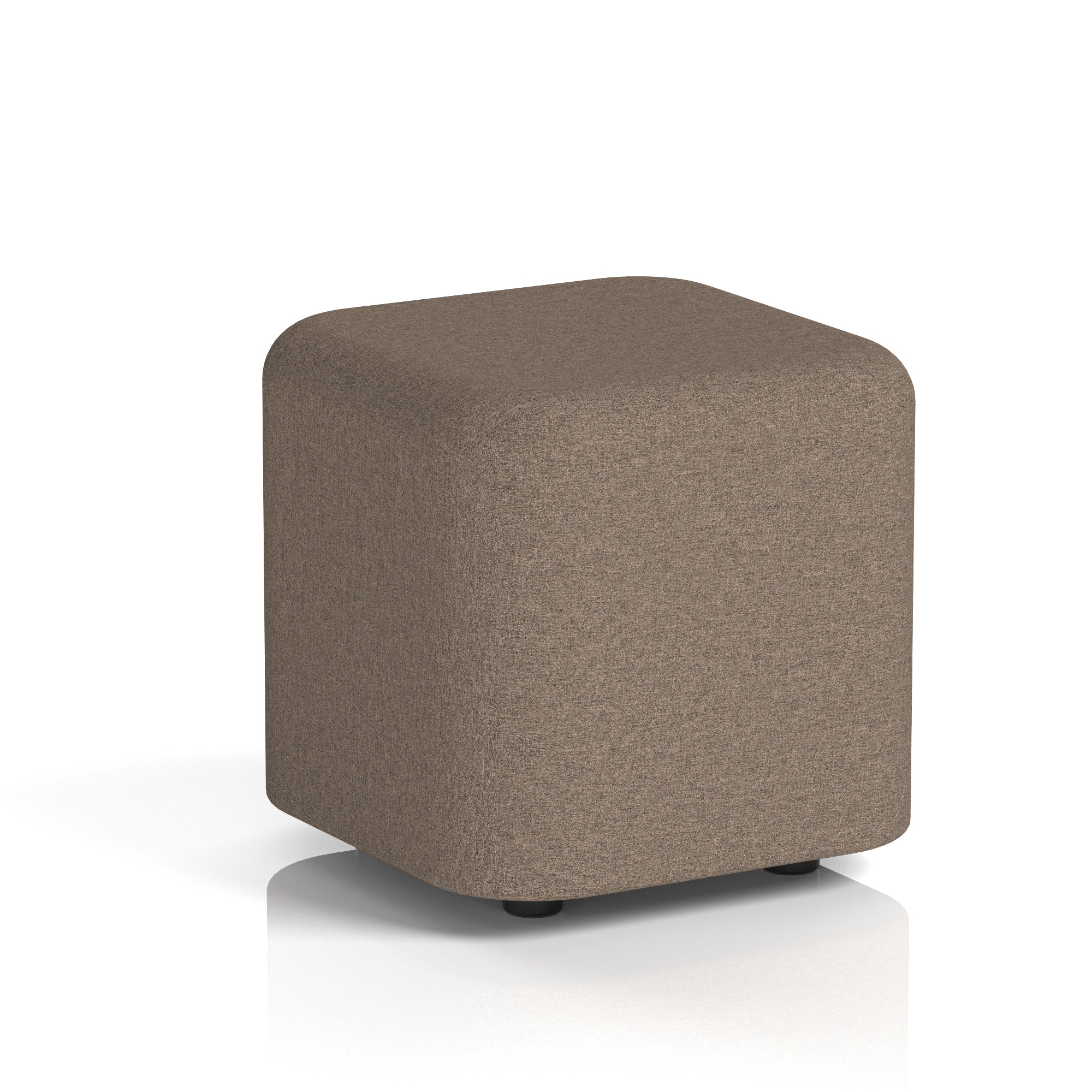 Harlestone Square Stool, Small or Large – Multiple Single-Tone Colours, Plywood & Fabric, Ready Assembled, 10-Year Frame Warranty – Office & Home Seating