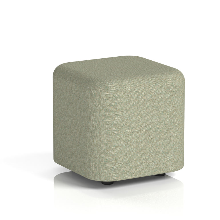 Harlestone Square Stool, Small or Large – Multiple Single-Tone Colours, Plywood & Fabric, Ready Assembled, 10-Year Frame Warranty – Office & Home Seating