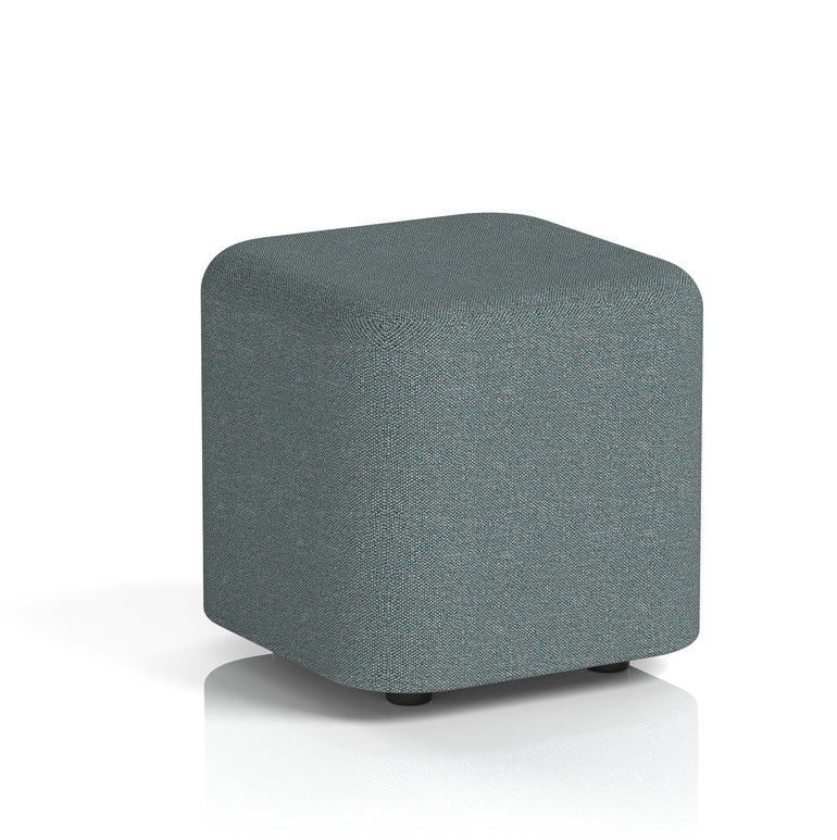 Harlestone Square Stool, Small or Large – Multiple Single-Tone Colours, Plywood & Fabric, Ready Assembled, 10-Year Frame Warranty – Office & Home Seating