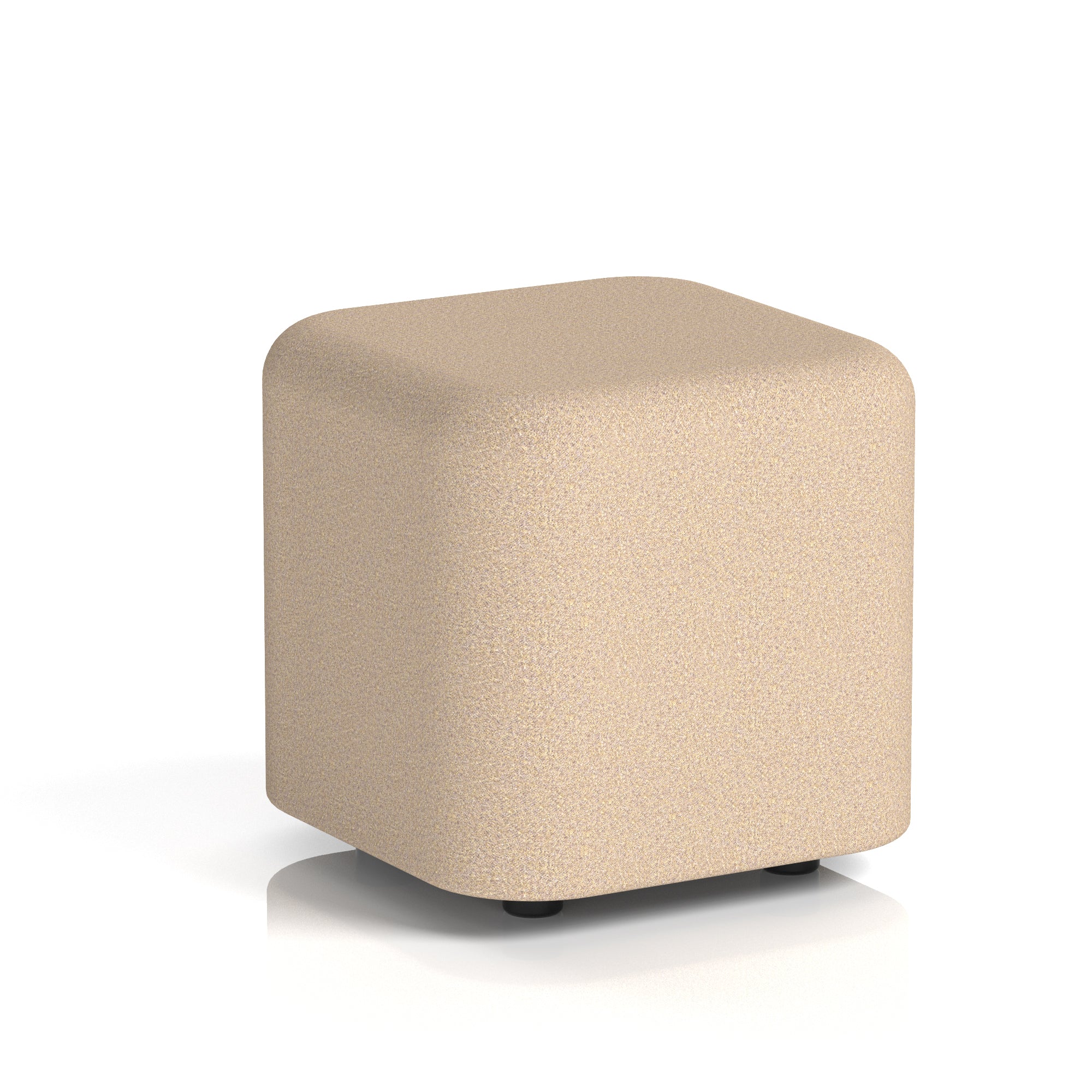 Harlestone Square Stool, Small or Large – Multiple Single-Tone Colours, Plywood & Fabric, Ready Assembled, 10-Year Frame Warranty – Office & Home Seating