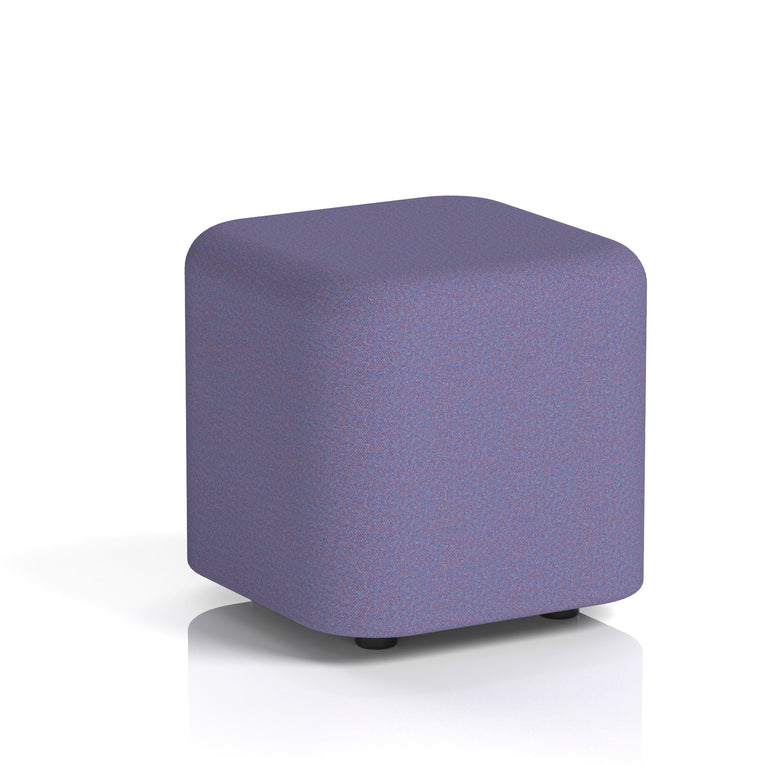 Harlestone Square Stool, Small or Large – Multiple Single-Tone Colours, Plywood & Fabric, Ready Assembled, 10-Year Frame Warranty – Office & Home Seating