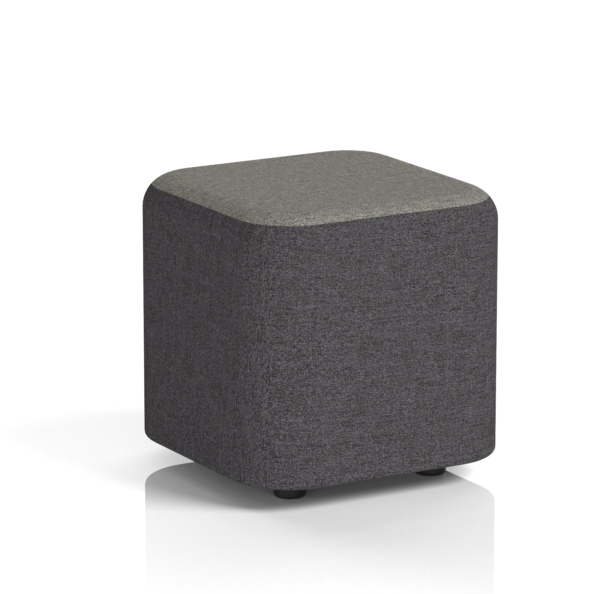 Harlestone Square Stool – Two Tone Office Stool, Small or Large, Multiple Colour Combos, Fully Assembled, Durable Plywood & Fabric, 10 Year Frame Warranty