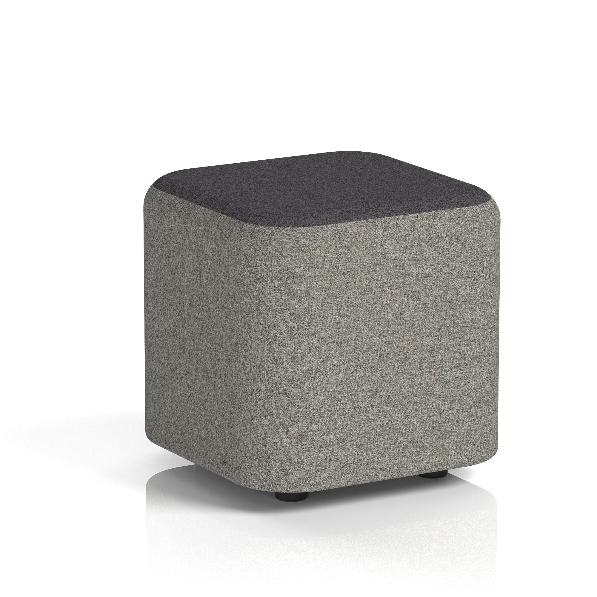 Harlestone Square Stool – Two Tone Office Stool, Small or Large, Multiple Colour Combos, Fully Assembled, Durable Plywood & Fabric, 10 Year Frame Warranty
