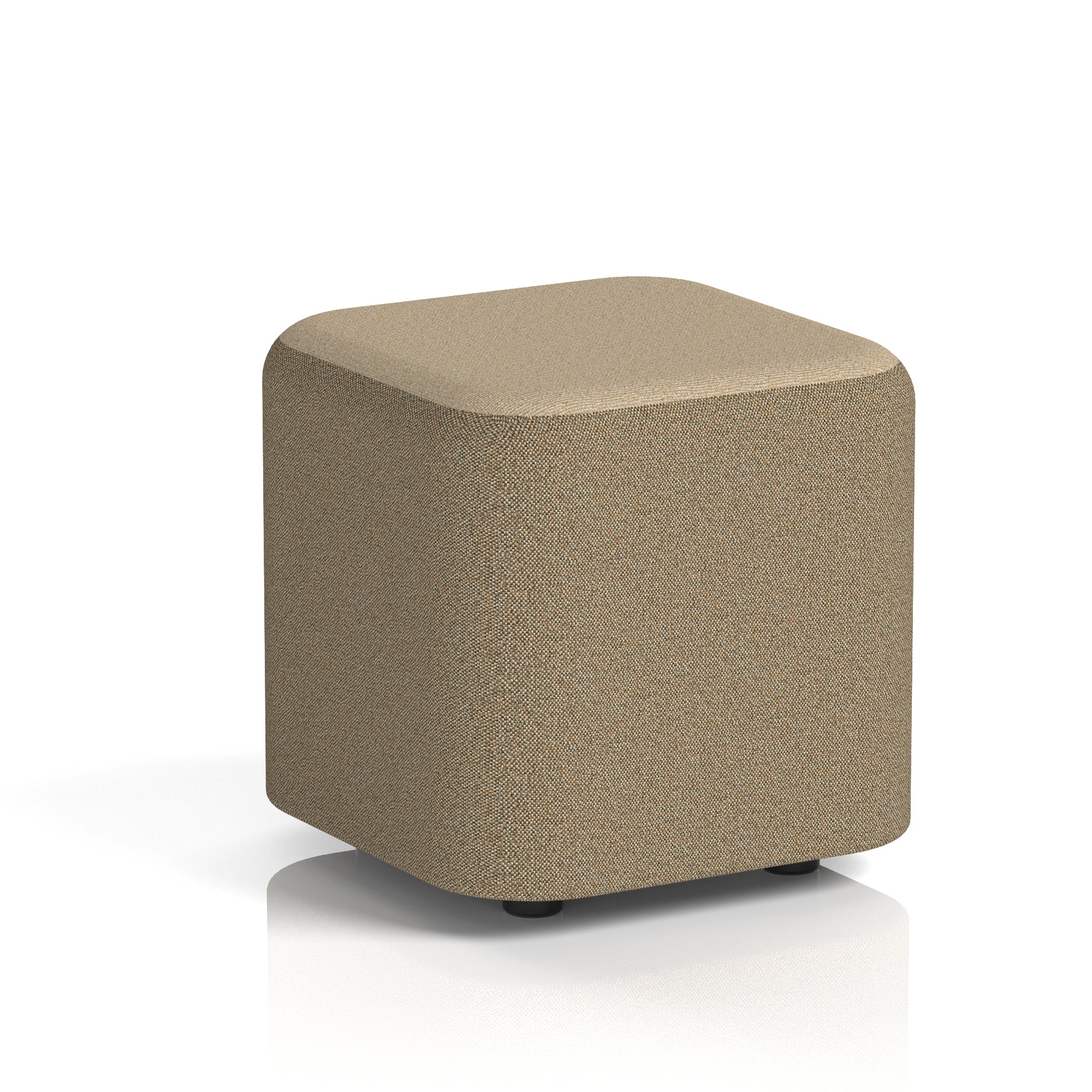Harlestone Square Stool – Two Tone Office Stool, Small or Large, Multiple Colour Combos, Fully Assembled, Durable Plywood & Fabric, 10 Year Frame Warranty