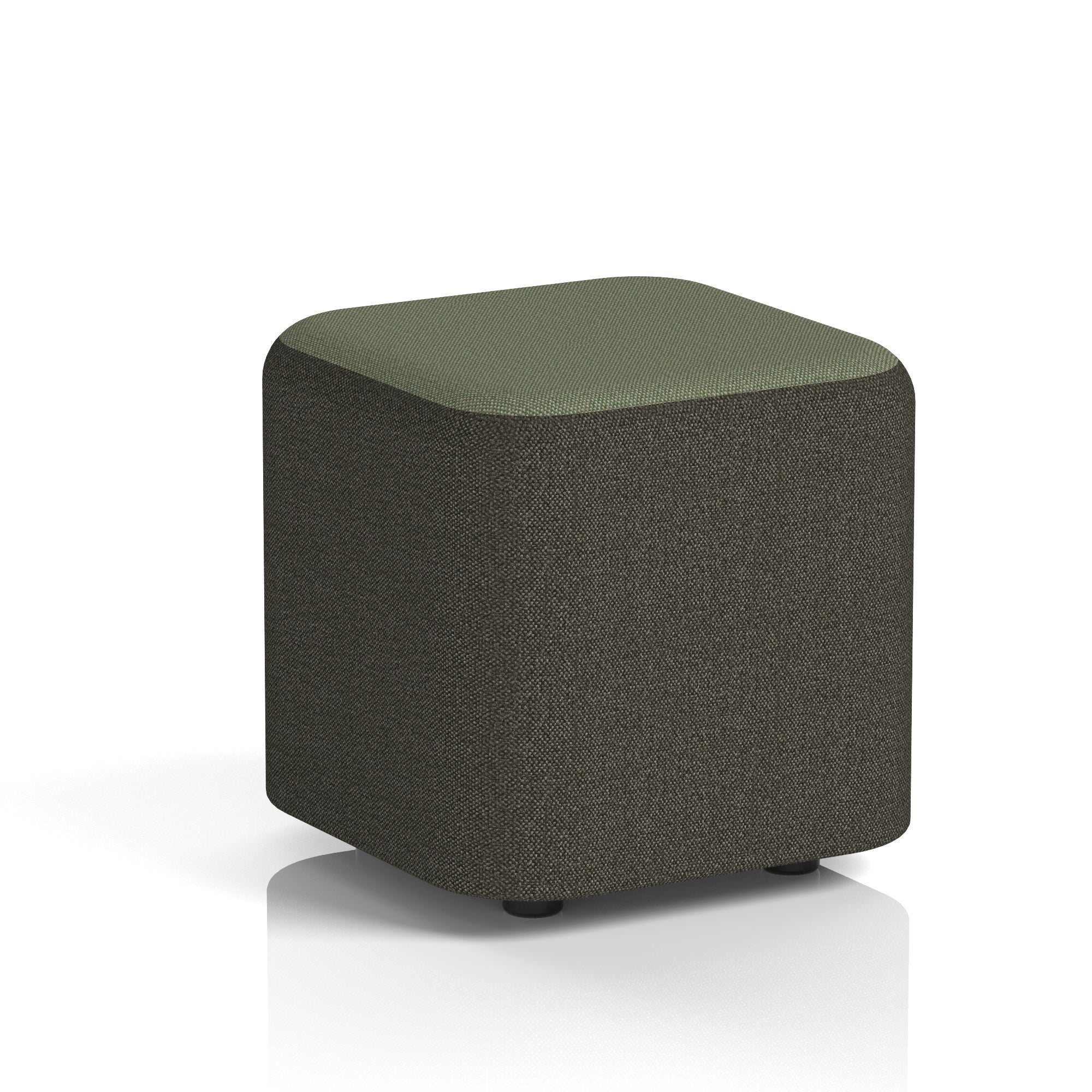 Harlestone Square Stool – Two Tone Office Stool, Small or Large, Multiple Colour Combos, Fully Assembled, Durable Plywood & Fabric, 10 Year Frame Warranty