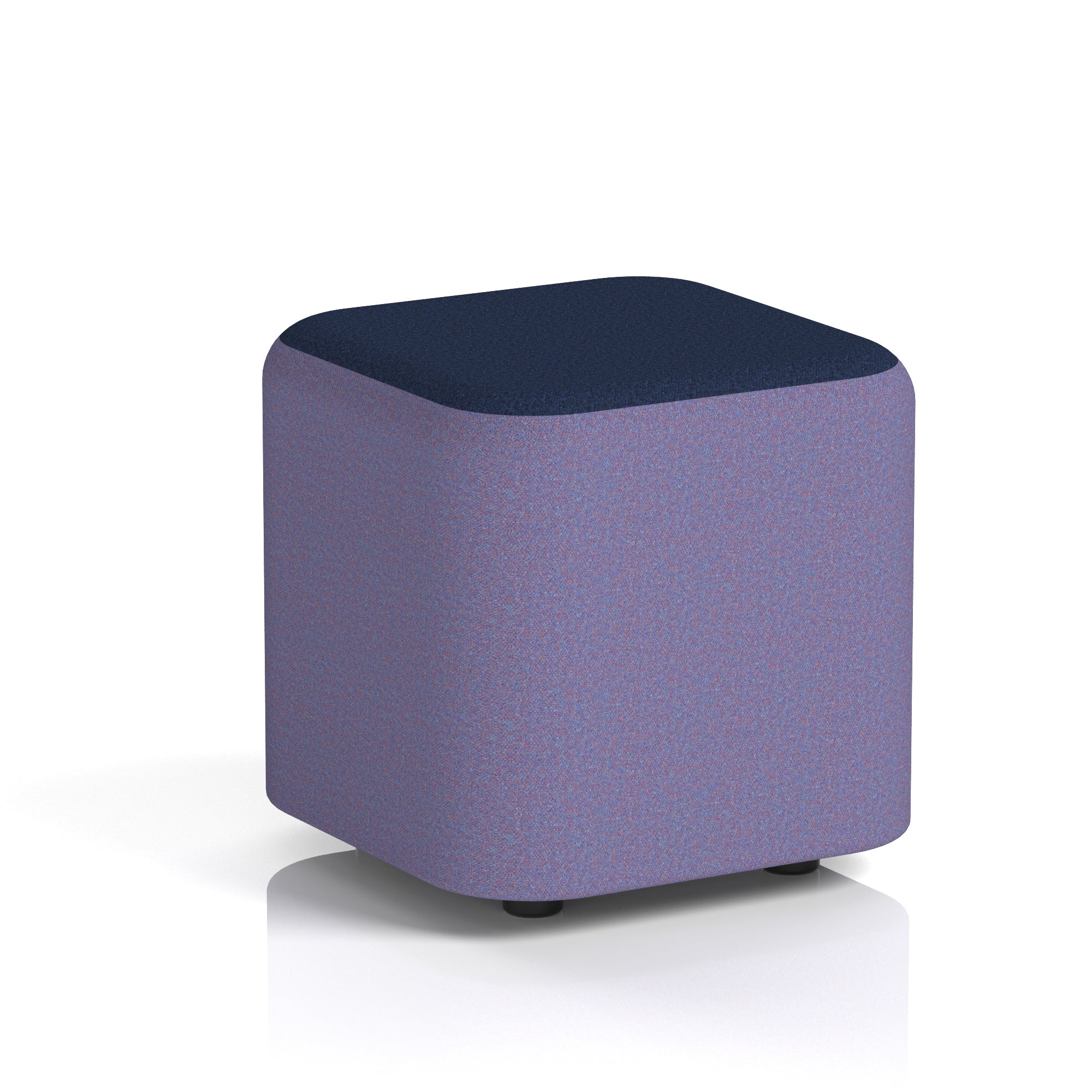 Harlestone Square Stool – Two Tone Office Stool, Small or Large, Multiple Colour Combos, Fully Assembled, Durable Plywood & Fabric, 10 Year Frame Warranty
