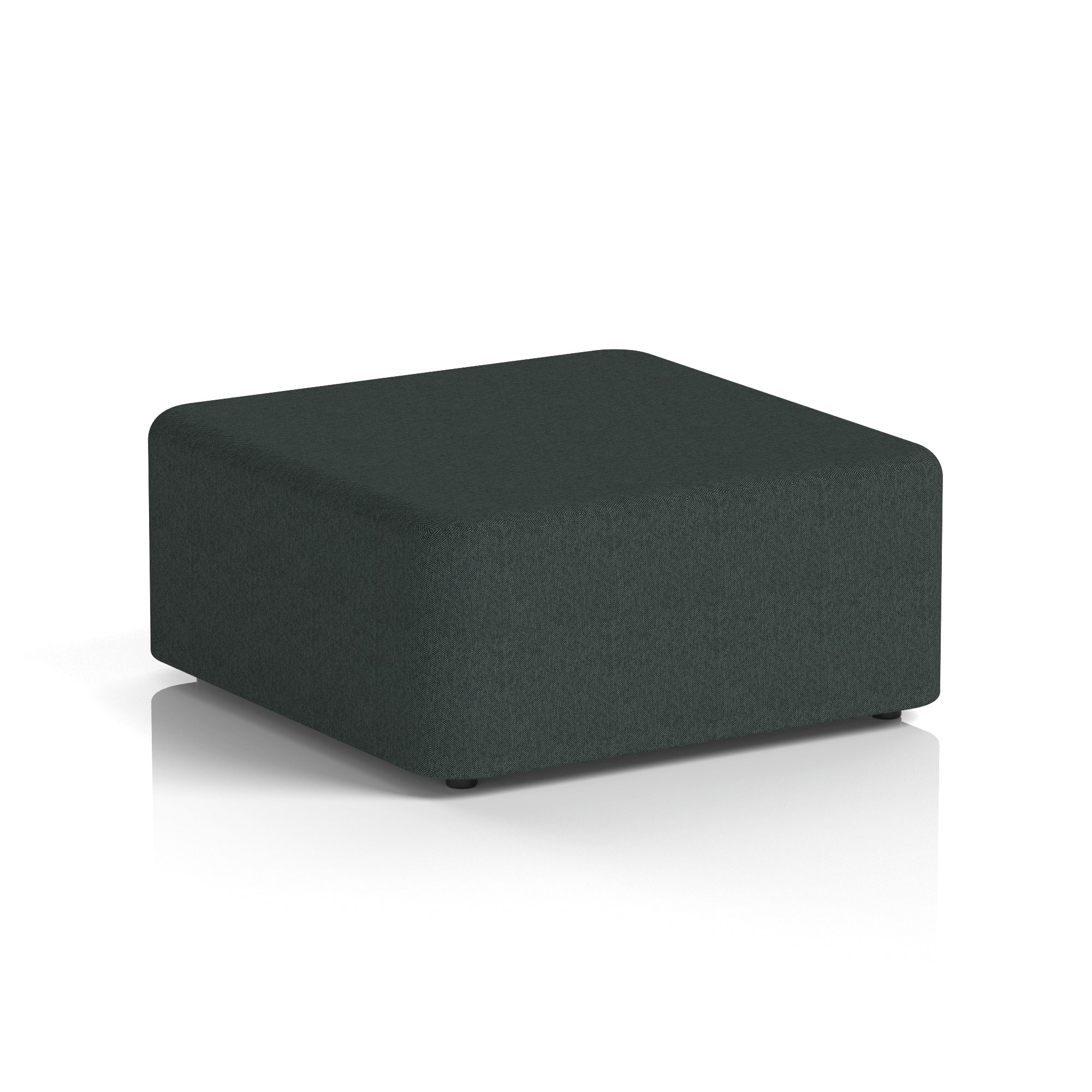 Harlestone Square Stool, Small or Large – Multiple Single-Tone Colours, Plywood & Fabric, Ready Assembled, 10-Year Frame Warranty – Office & Home Seating