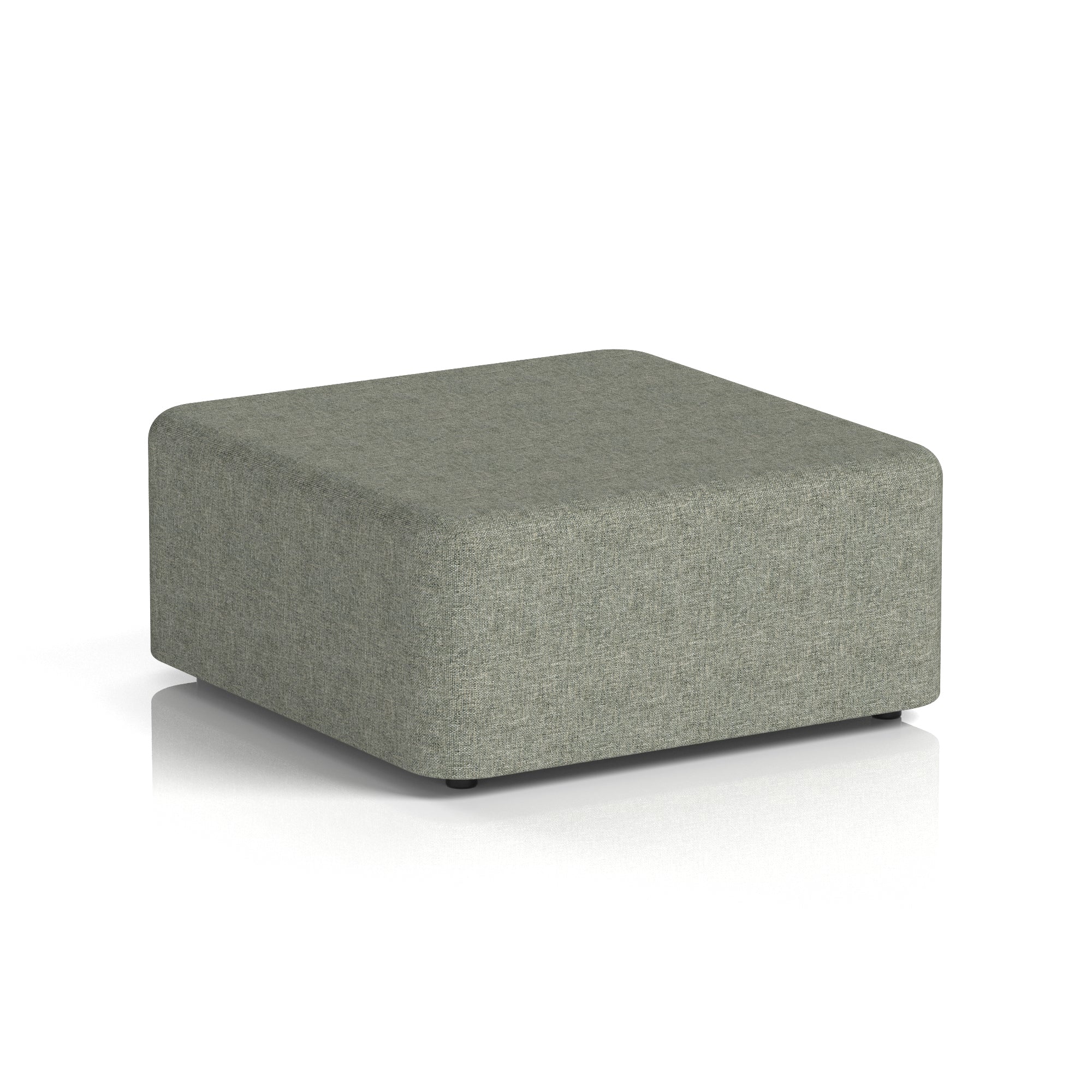 Harlestone Square Stool, Small or Large – Multiple Single-Tone Colours, Plywood & Fabric, Ready Assembled, 10-Year Frame Warranty – Office & Home Seating