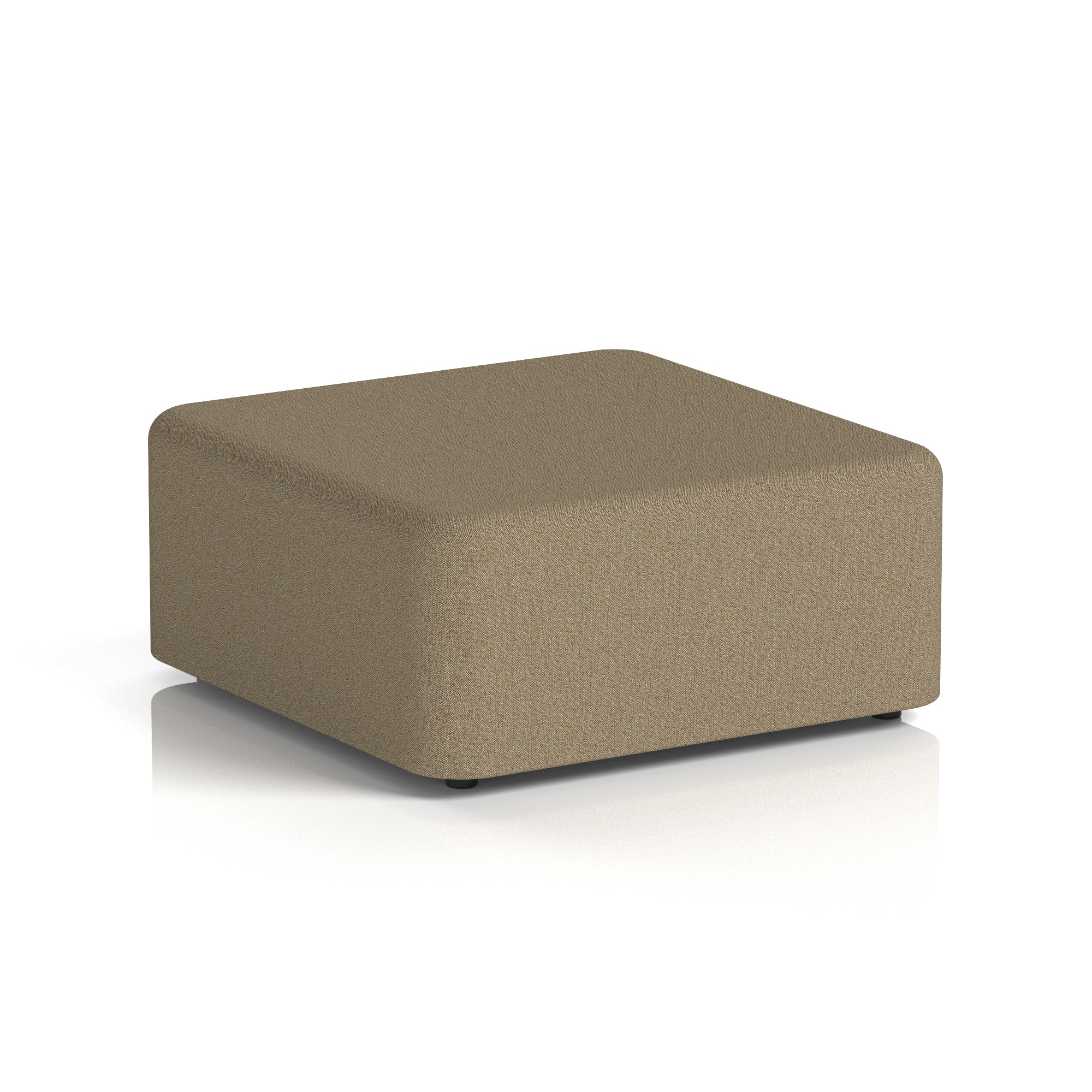 Harlestone Square Stool, Small or Large – Multiple Single-Tone Colours, Plywood & Fabric, Ready Assembled, 10-Year Frame Warranty – Office & Home Seating