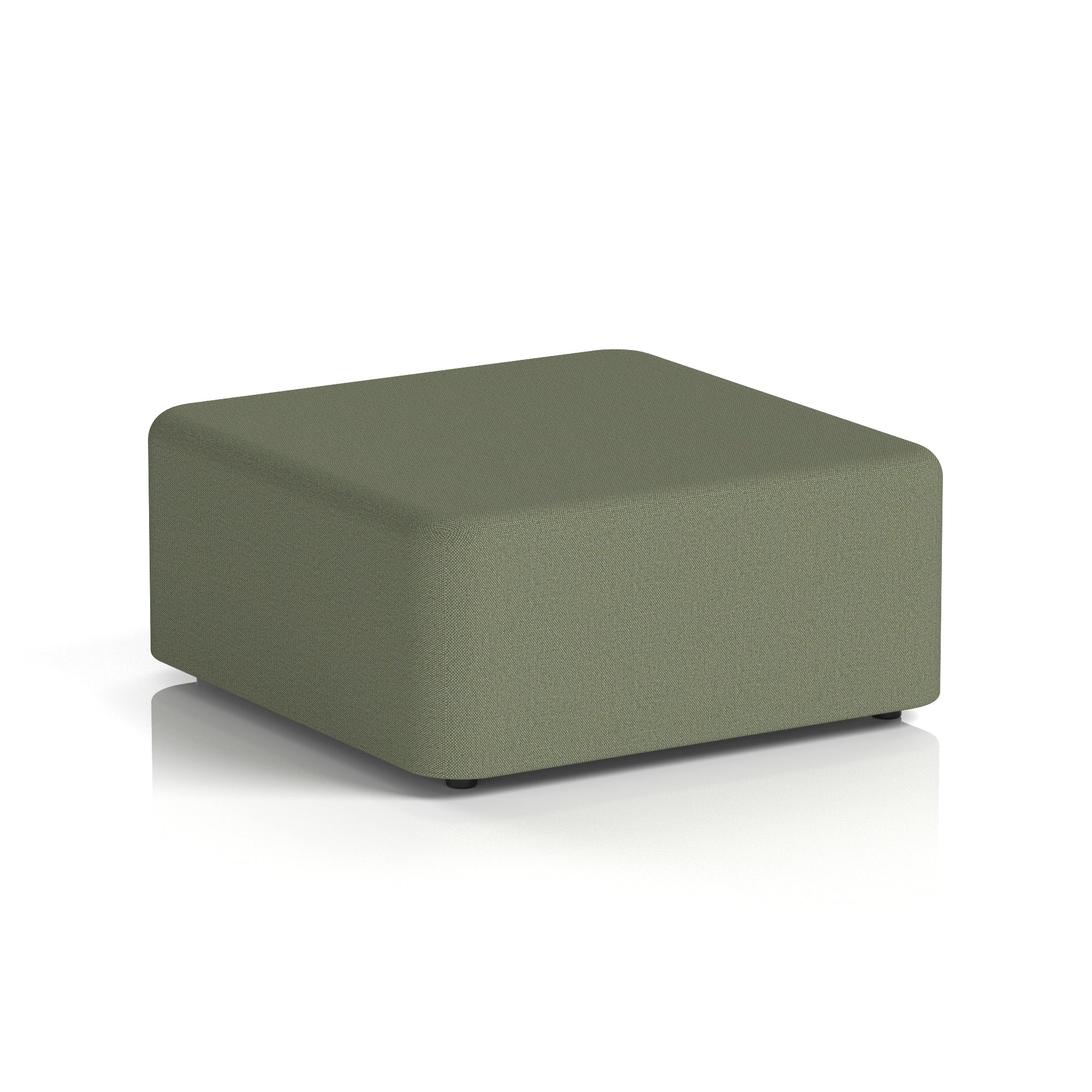 Harlestone Square Stool, Small or Large – Multiple Single-Tone Colours, Plywood & Fabric, Ready Assembled, 10-Year Frame Warranty – Office & Home Seating