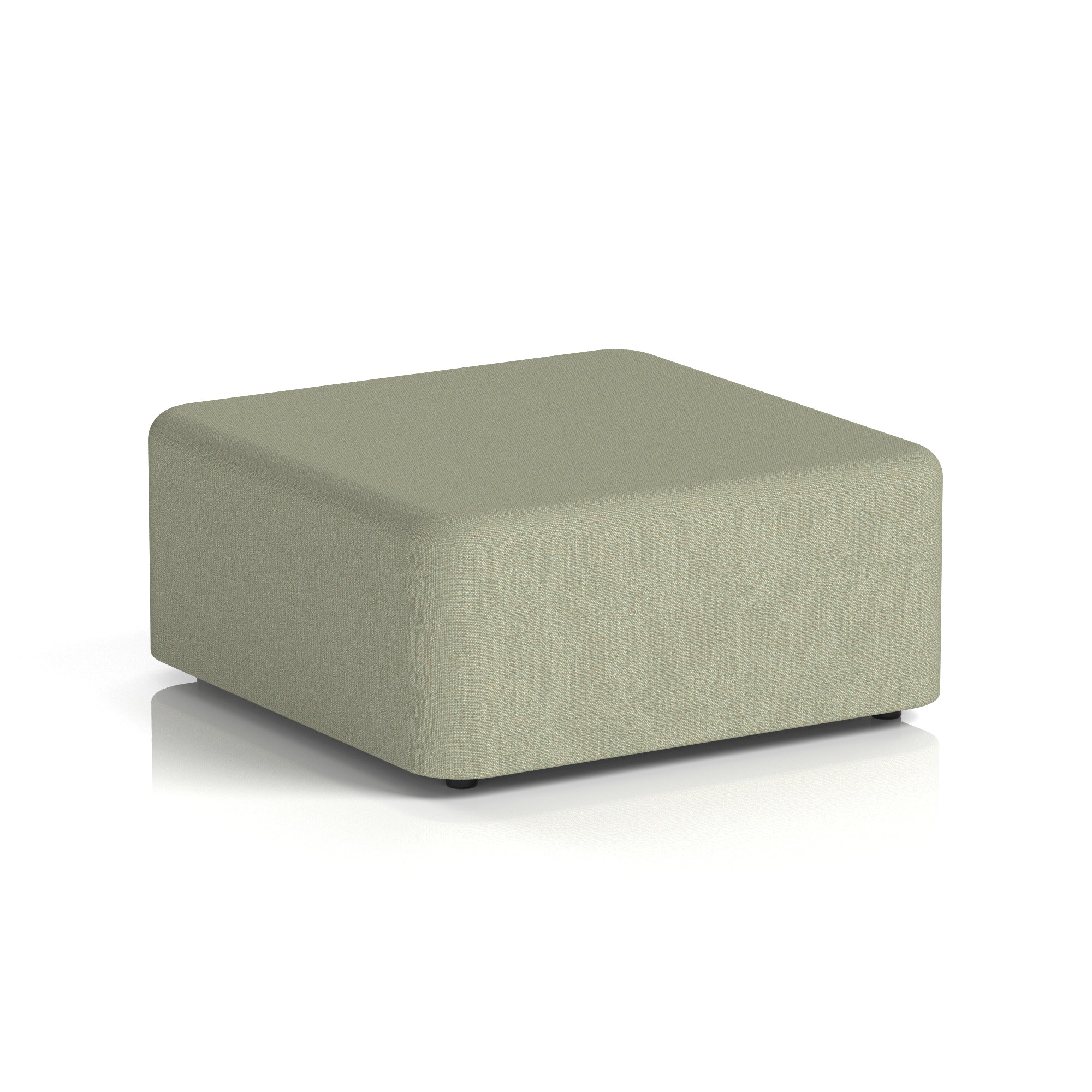 Harlestone Square Stool, Small or Large – Multiple Single-Tone Colours, Plywood & Fabric, Ready Assembled, 10-Year Frame Warranty – Office & Home Seating
