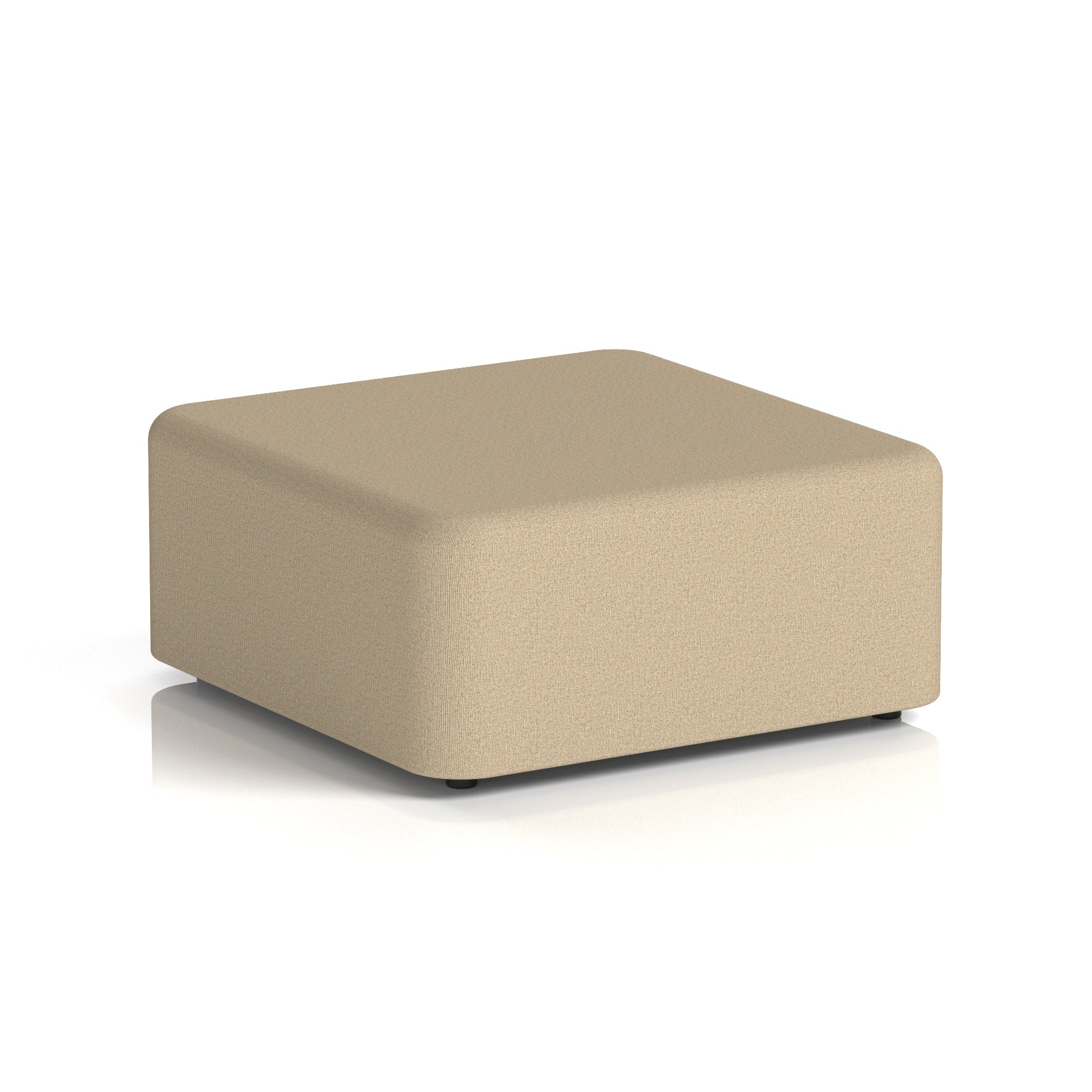 Harlestone Square Stool, Small or Large – Multiple Single-Tone Colours, Plywood & Fabric, Ready Assembled, 10-Year Frame Warranty – Office & Home Seating