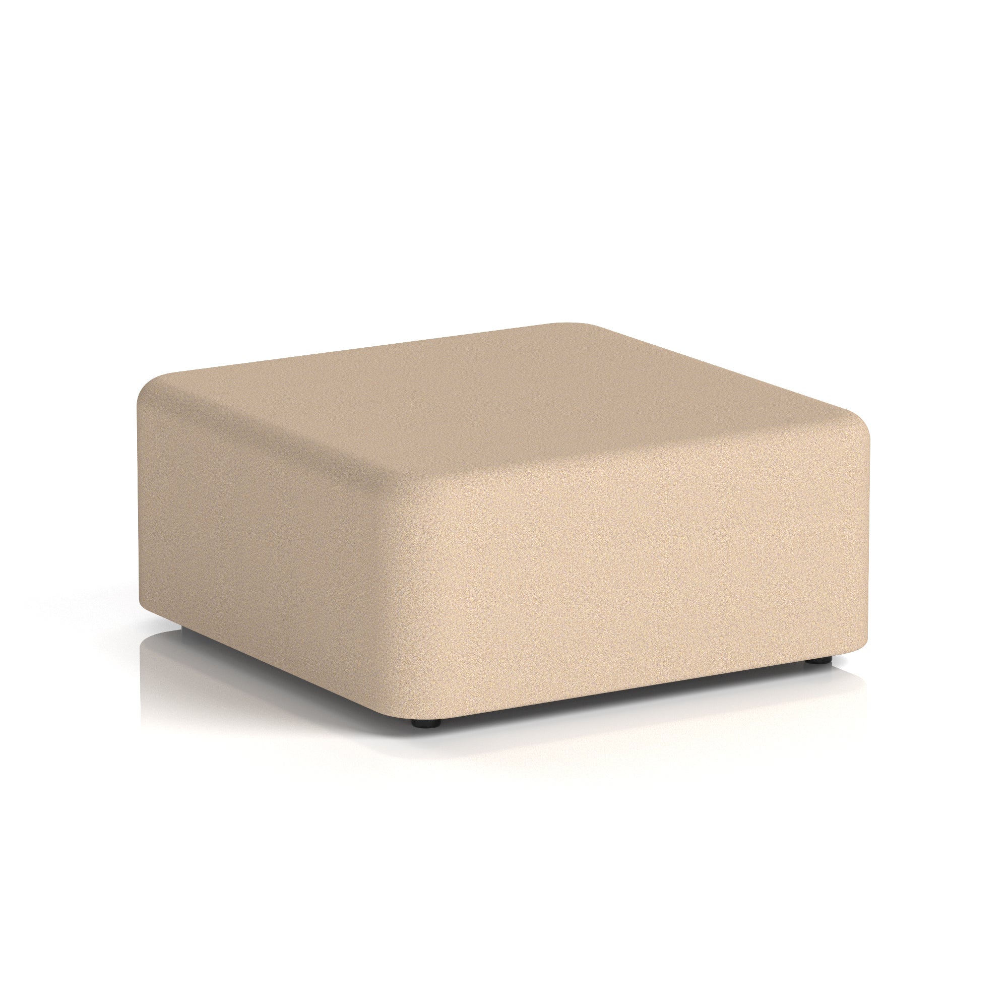 Harlestone Square Stool, Small or Large – Multiple Single-Tone Colours, Plywood & Fabric, Ready Assembled, 10-Year Frame Warranty – Office & Home Seating