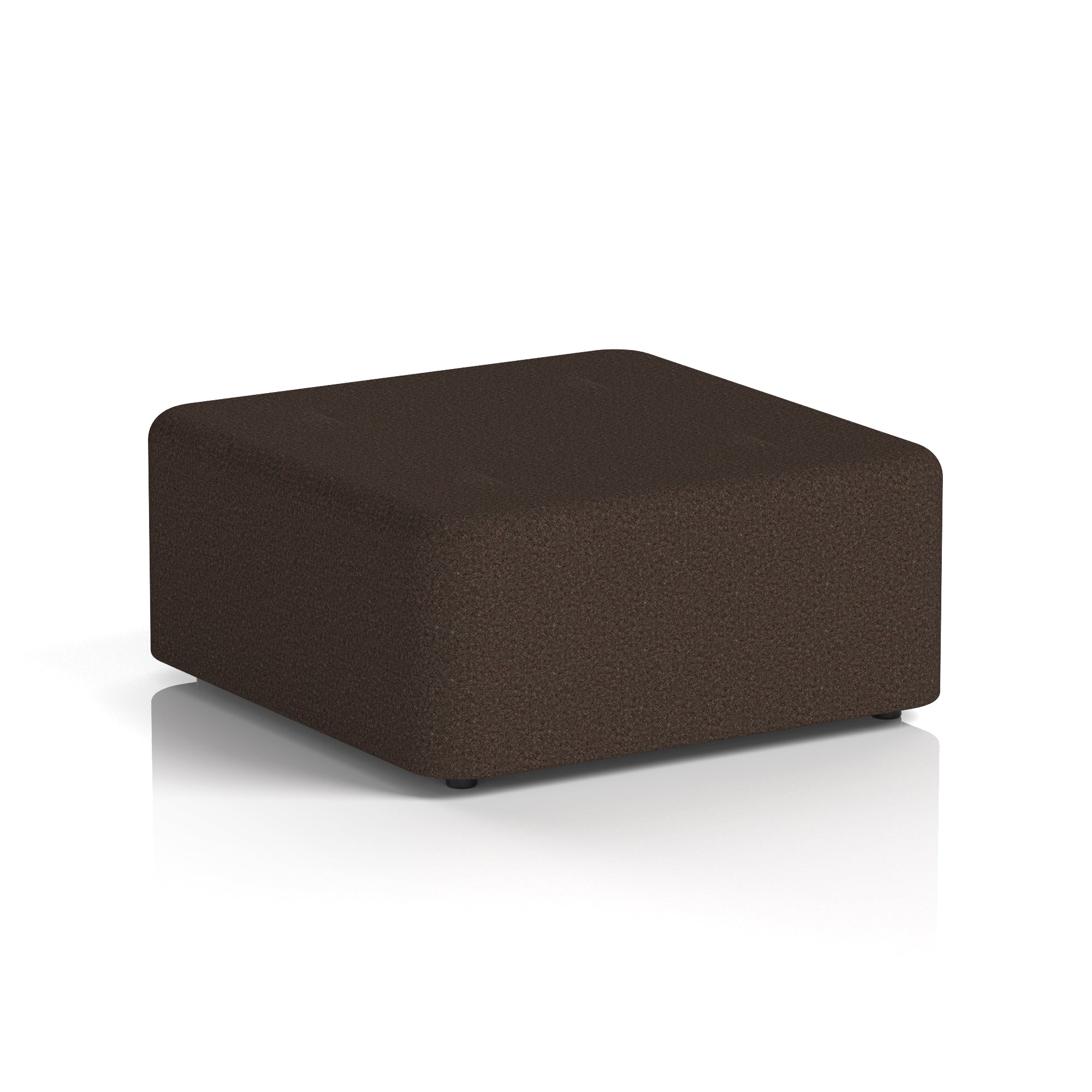 Harlestone Square Stool, Small or Large – Multiple Single-Tone Colours, Plywood & Fabric, Ready Assembled, 10-Year Frame Warranty – Office & Home Seating