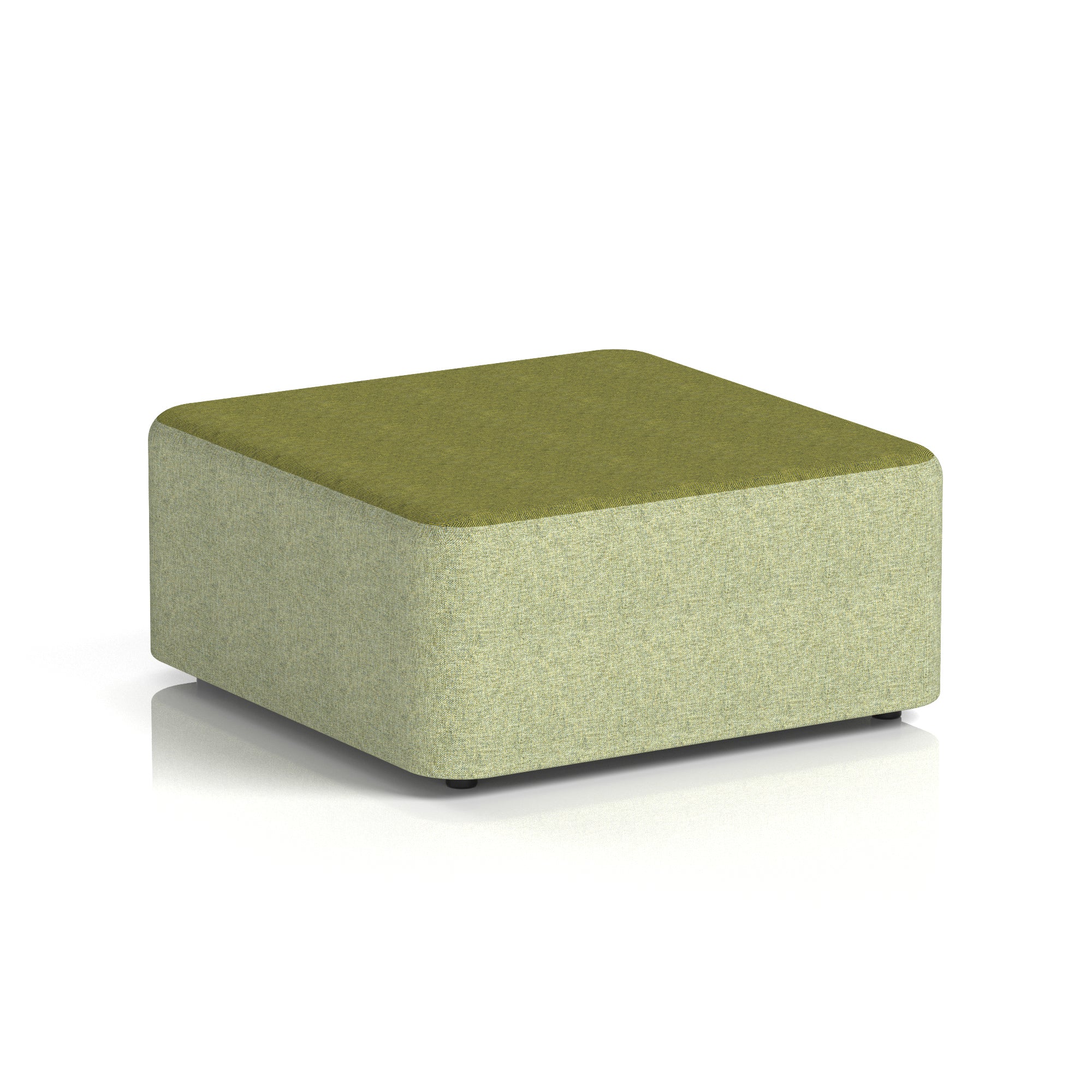 Harlestone Square Stool – Two Tone Office Stool, Small or Large, Multiple Colour Combos, Fully Assembled, Durable Plywood & Fabric, 10 Year Frame Warranty
