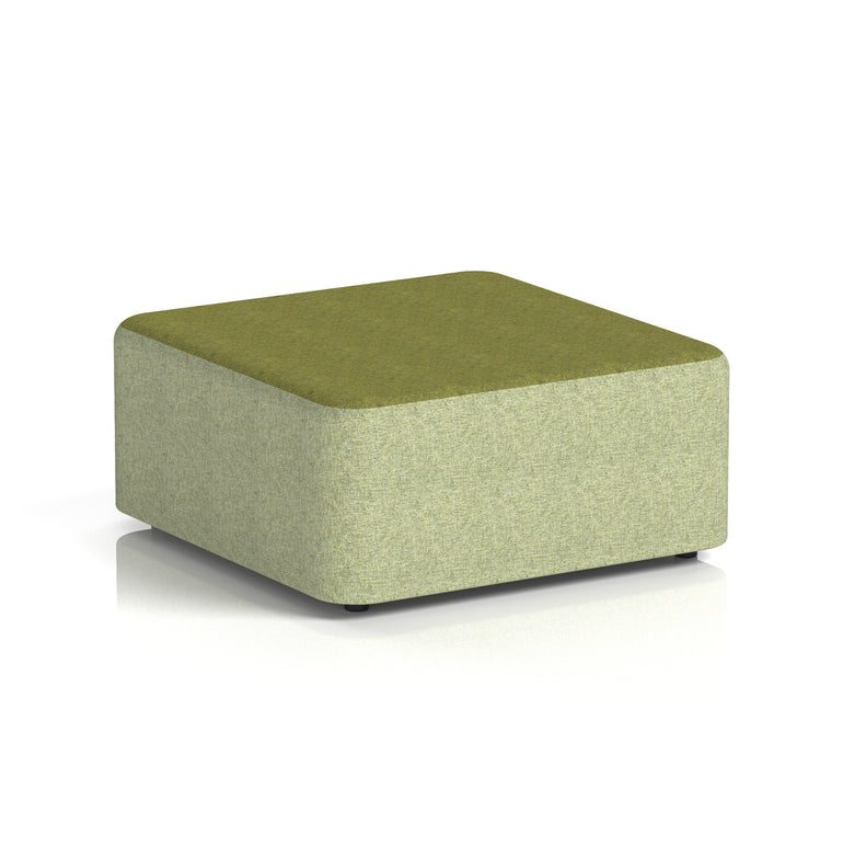 Harlestone Square Stool – Two Tone Office Stool, Small or Large, Multiple Colour Combos, Fully Assembled, Durable Plywood & Fabric, 10 Year Frame Warranty