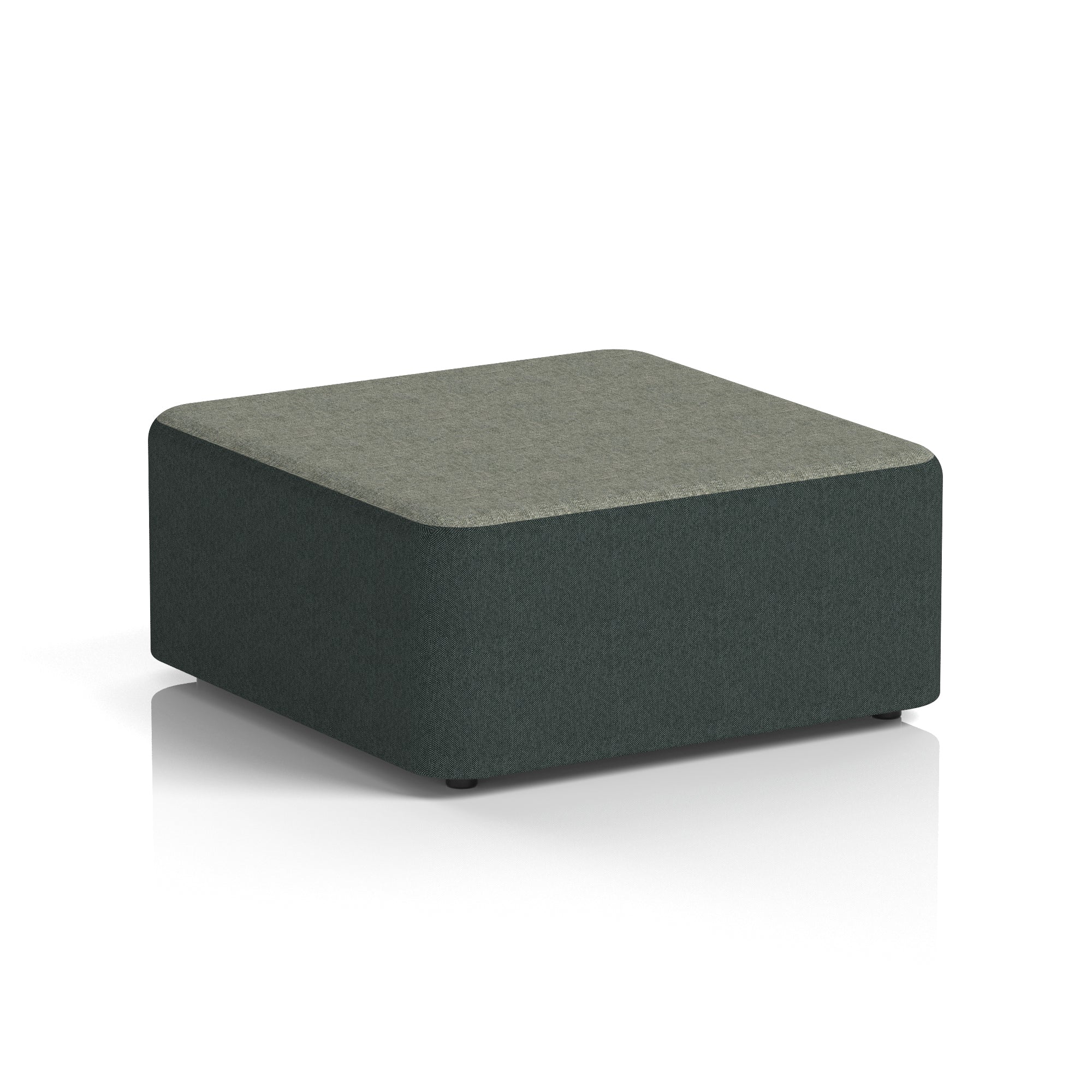 Harlestone Square Stool – Two Tone Office Stool, Small or Large, Multiple Colour Combos, Fully Assembled, Durable Plywood & Fabric, 10 Year Frame Warranty