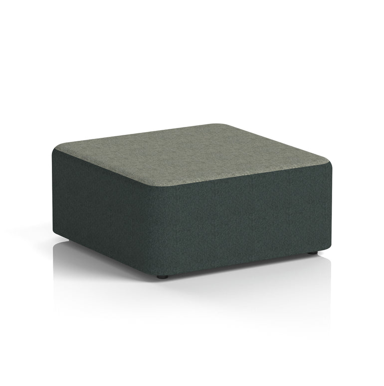 Harlestone Square Stool – Two Tone Office Stool, Small or Large, Multiple Colour Combos, Fully Assembled, Durable Plywood & Fabric, 10 Year Frame Warranty