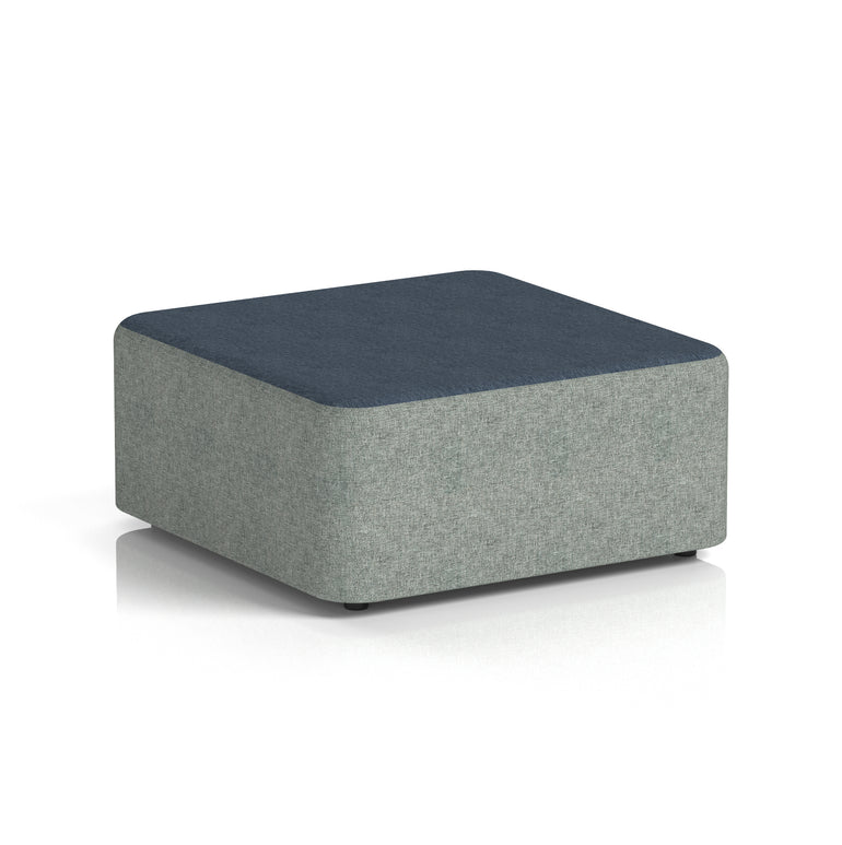 Harlestone Square Stool – Two Tone Office Stool, Small or Large, Multiple Colour Combos, Fully Assembled, Durable Plywood & Fabric, 10 Year Frame Warranty