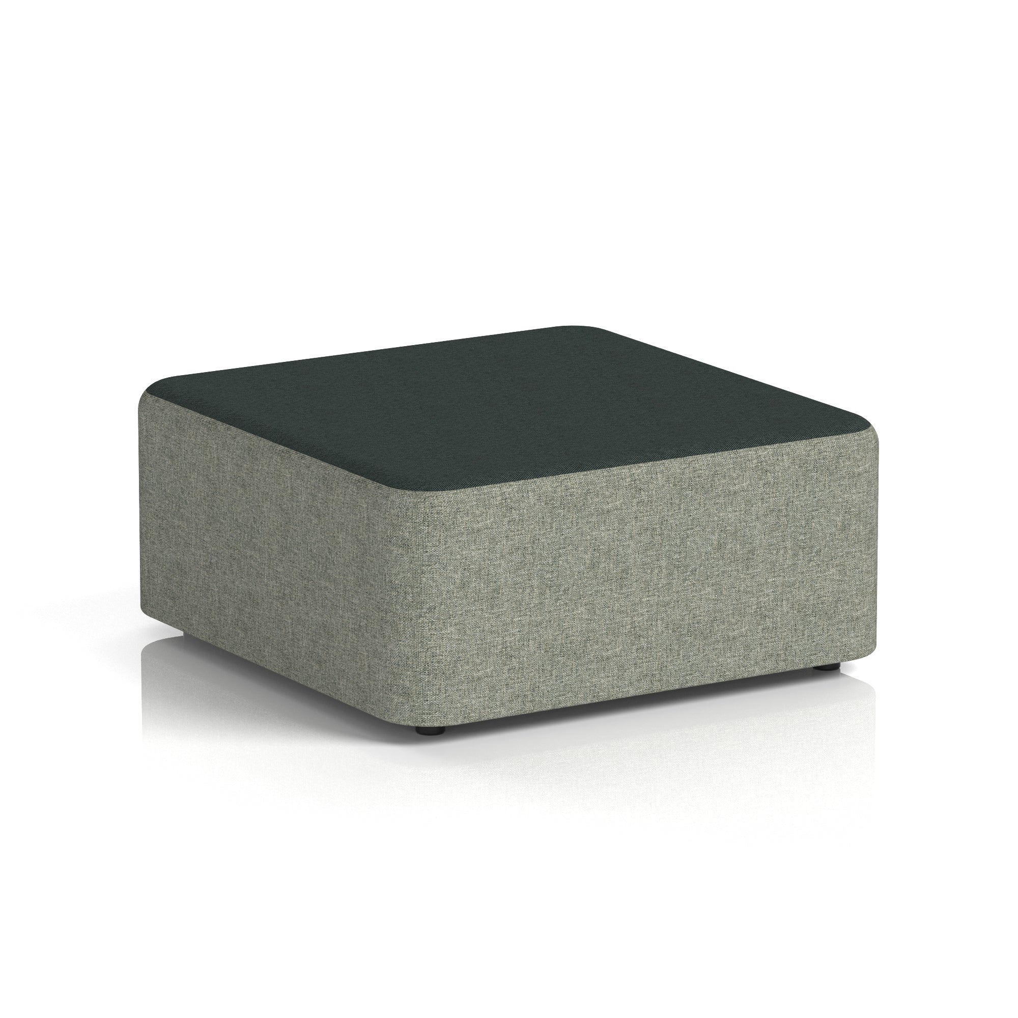 Harlestone Square Stool – Two Tone Office Stool, Small or Large, Multiple Colour Combos, Fully Assembled, Durable Plywood & Fabric, 10 Year Frame Warranty