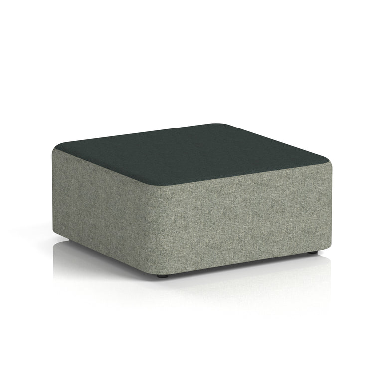 Harlestone Square Stool – Two Tone Office Stool, Small or Large, Multiple Colour Combos, Fully Assembled, Durable Plywood & Fabric, 10 Year Frame Warranty